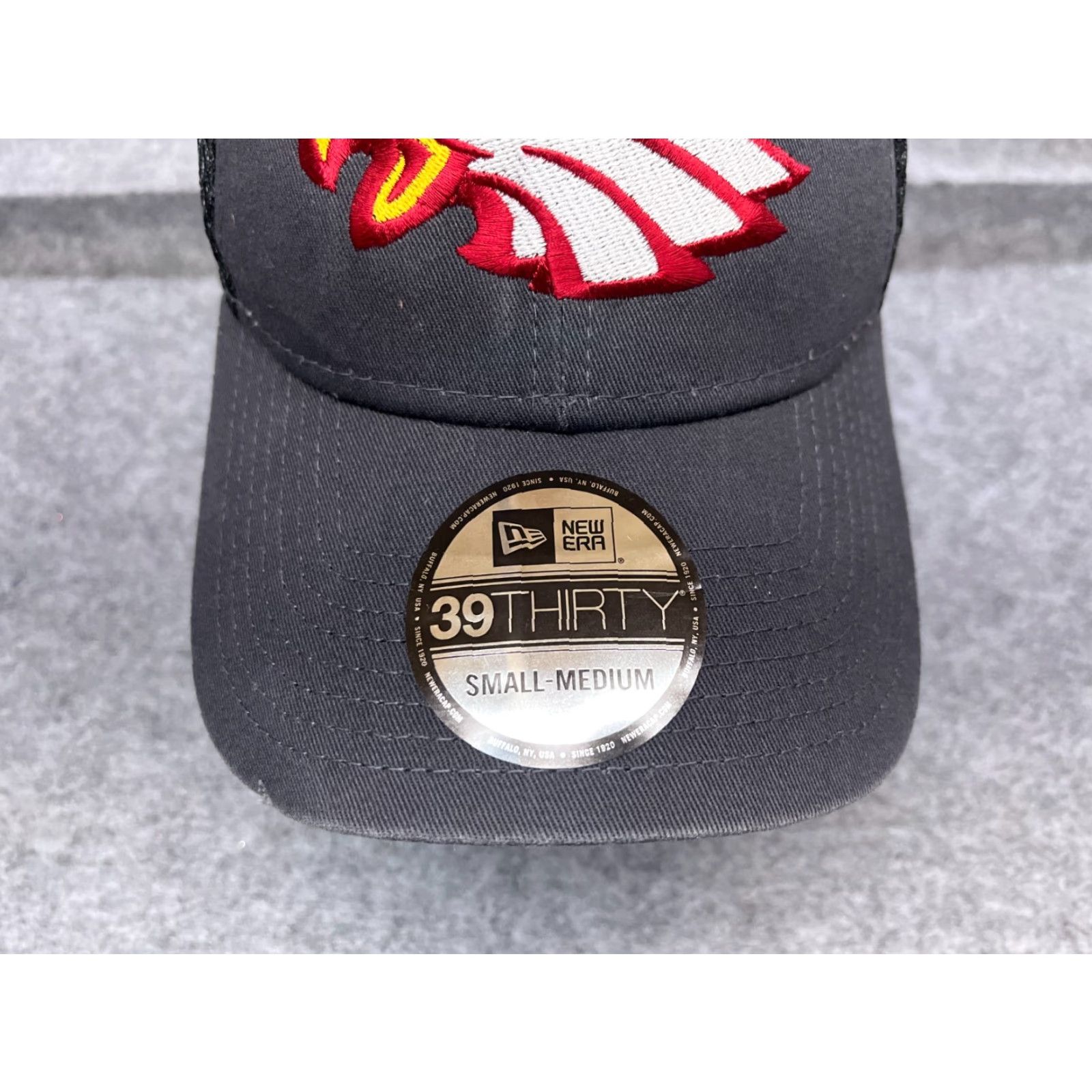 New Era New Era Eagles Hat Cap Fitted Adult Medium Gray 100% Polyester 39Thirty Trucker Mens Hat/Cap Size ONE SIZE - 3 Thumbnail