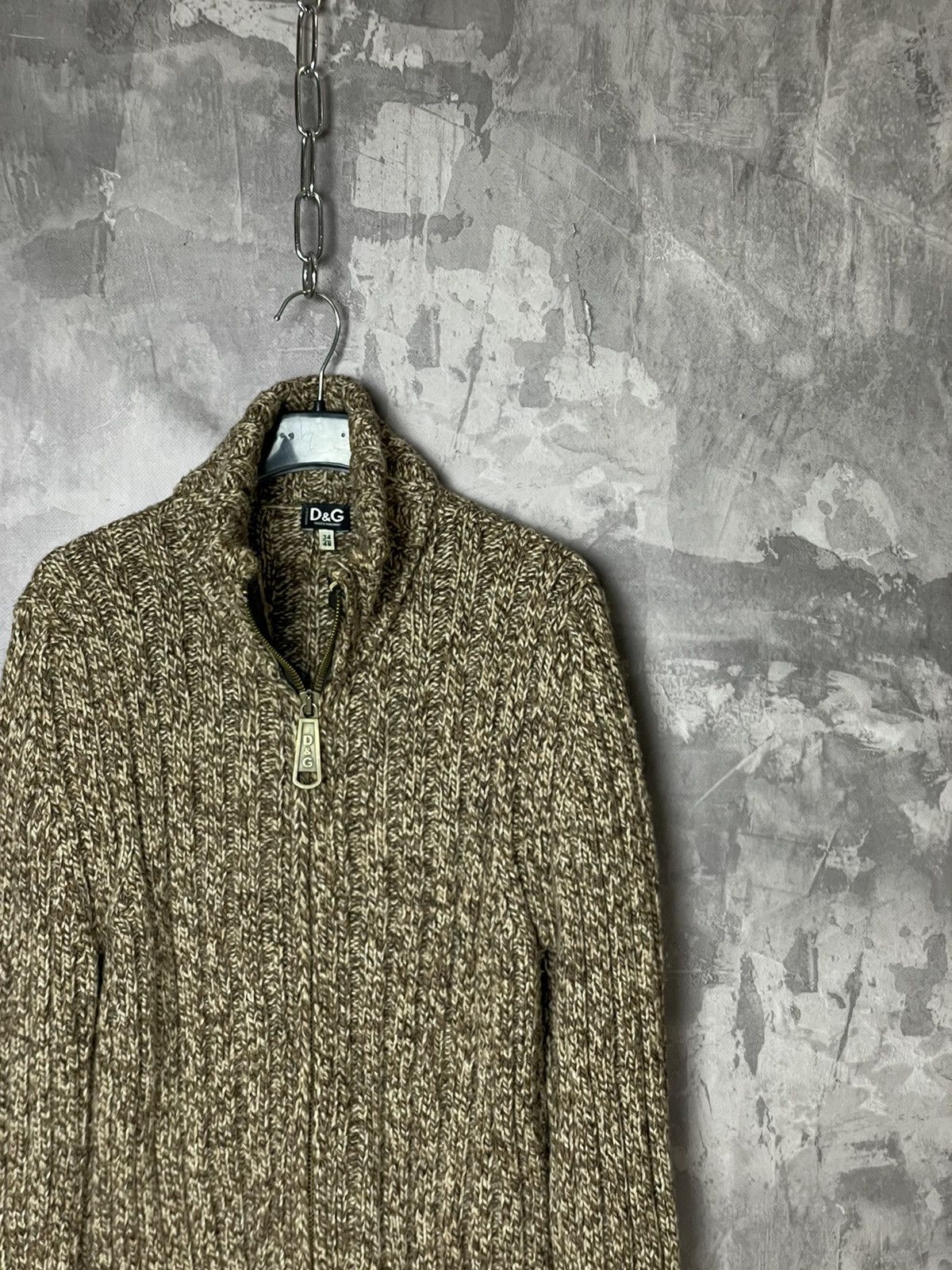 Dolce & Gabbana × Vintage CRAZY VINTAGE DOLCE GABBANA STRIPED 3D KNIT SWEATER Y2K Size US M / EU 48-50 / 2 - 4 Thumbnail