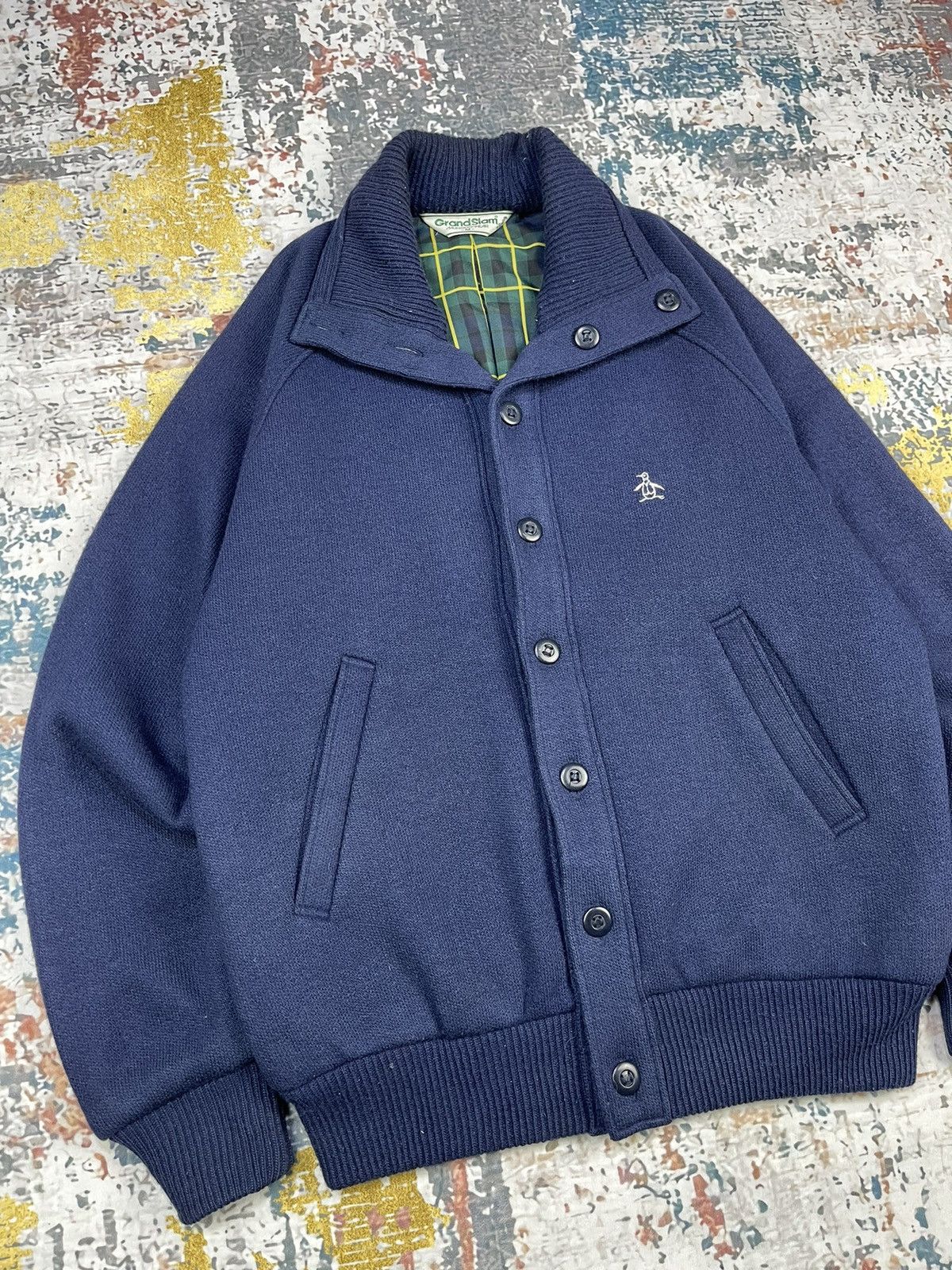 Grand Slam Vintage Grandslam Navy Button Up Jacket Size US M / EU 48-50 / 2 - 2 Thumbnail