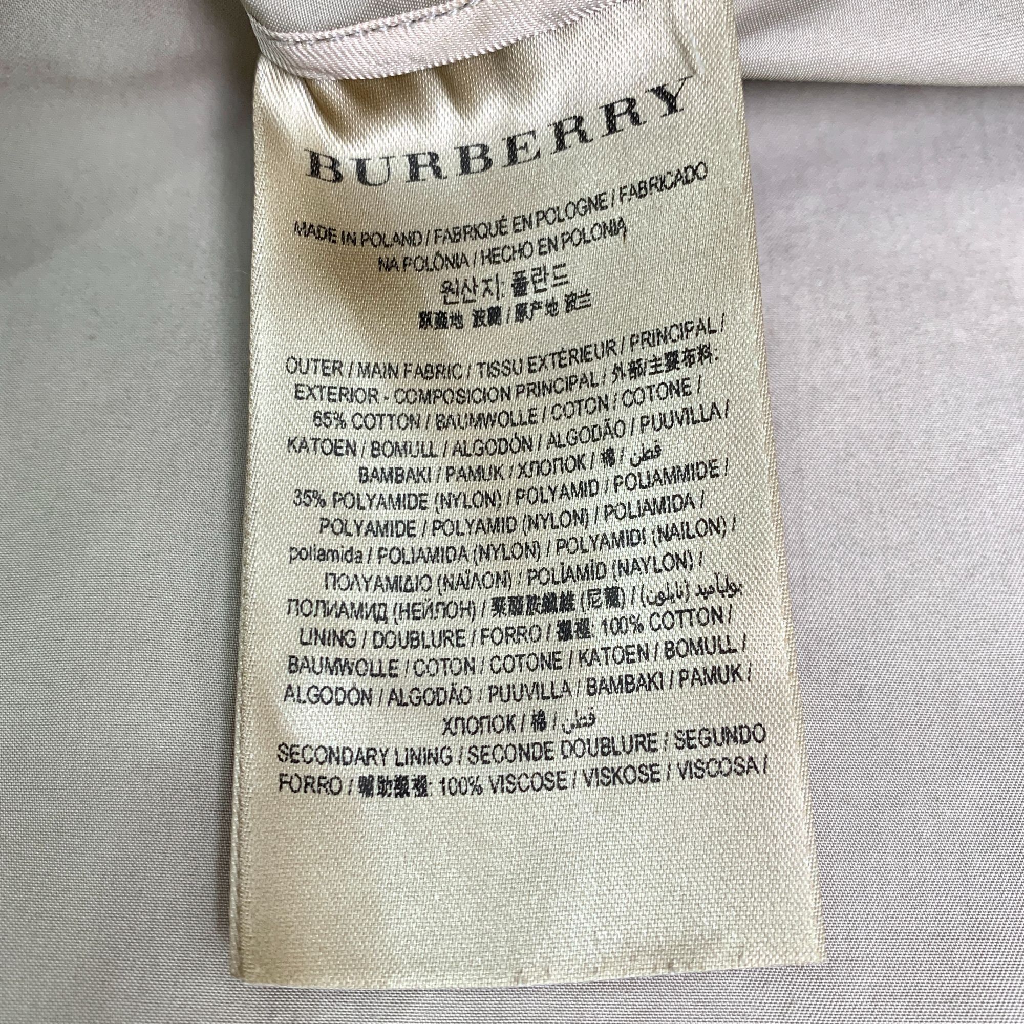 Burberry Burberry Womens Cotton Hooded Trench Coat With Pockets & But Size XS / US 0-2 / IT 36-38 - 3 Thumbnail