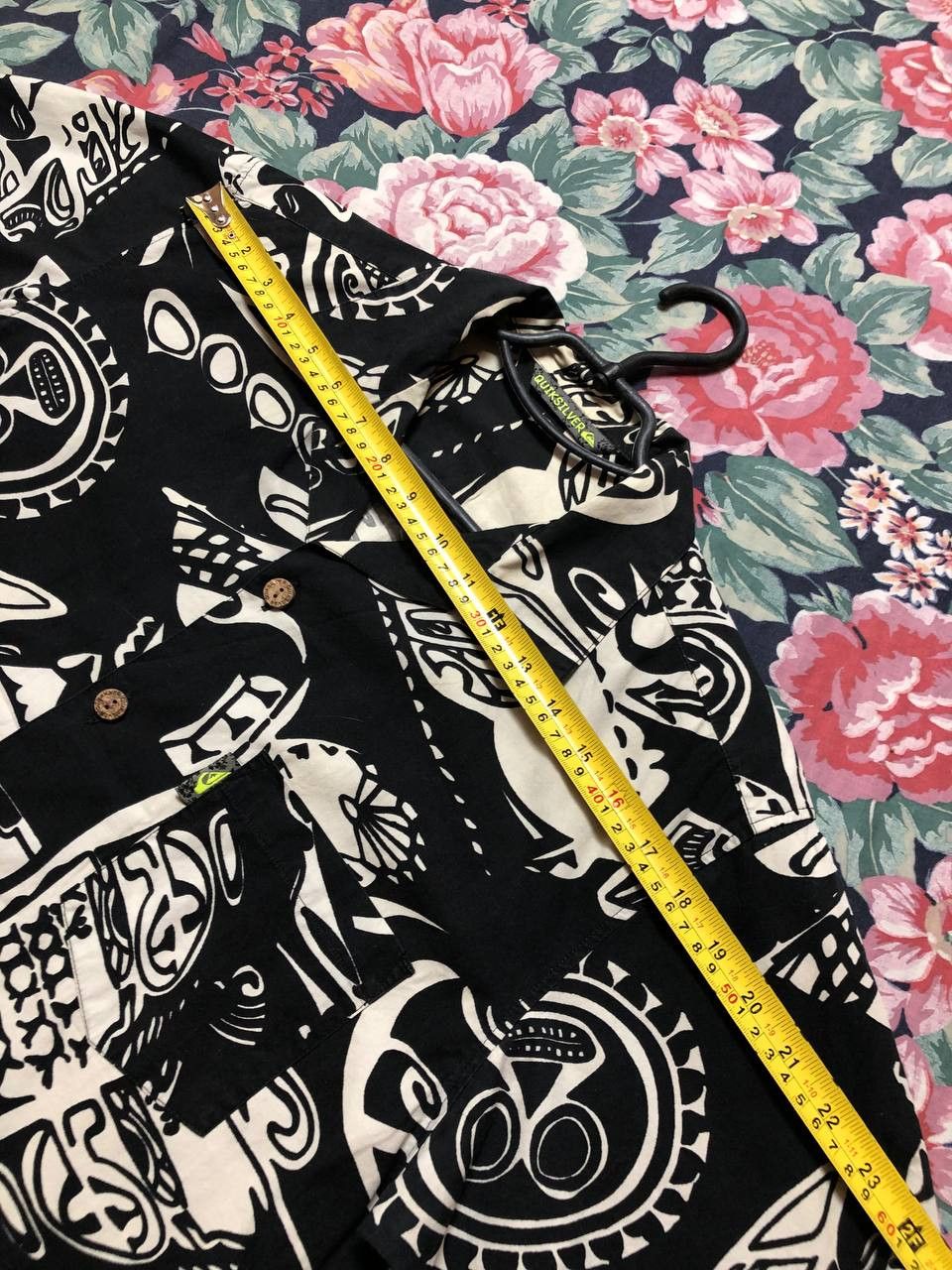Quiksilver Rare Quiksilver Men's Shirt Black Beach Floral Summer Size US S / EU 44-46 / 1 - 6 Thumbnail
