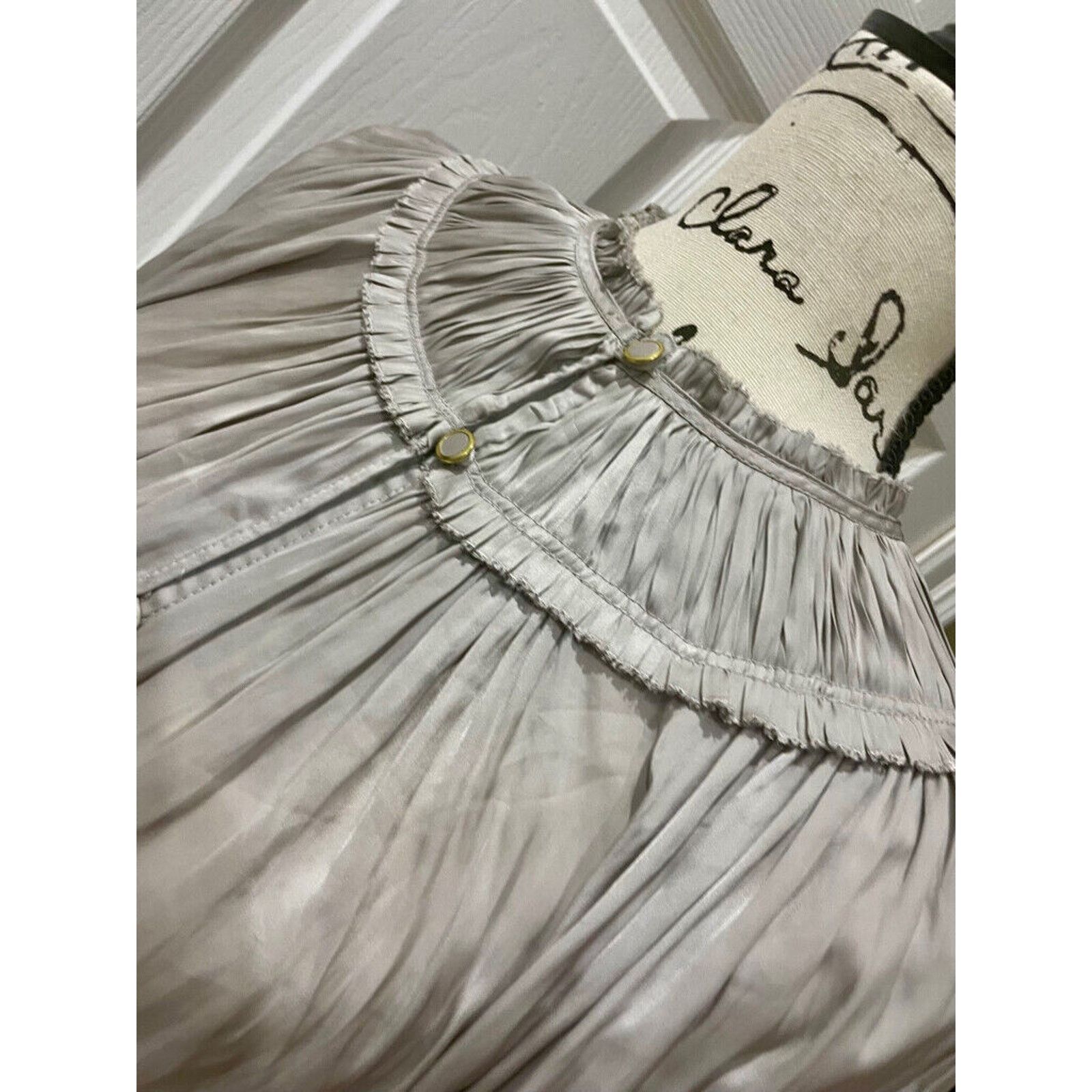 Ramy Brook RAMY BROOK VERSATILE PUFF SLEEVES BLOUSE CRISTAL GREY SZ XS Size XS / US 0-2 / IT 36-38 - 14 Thumbnail