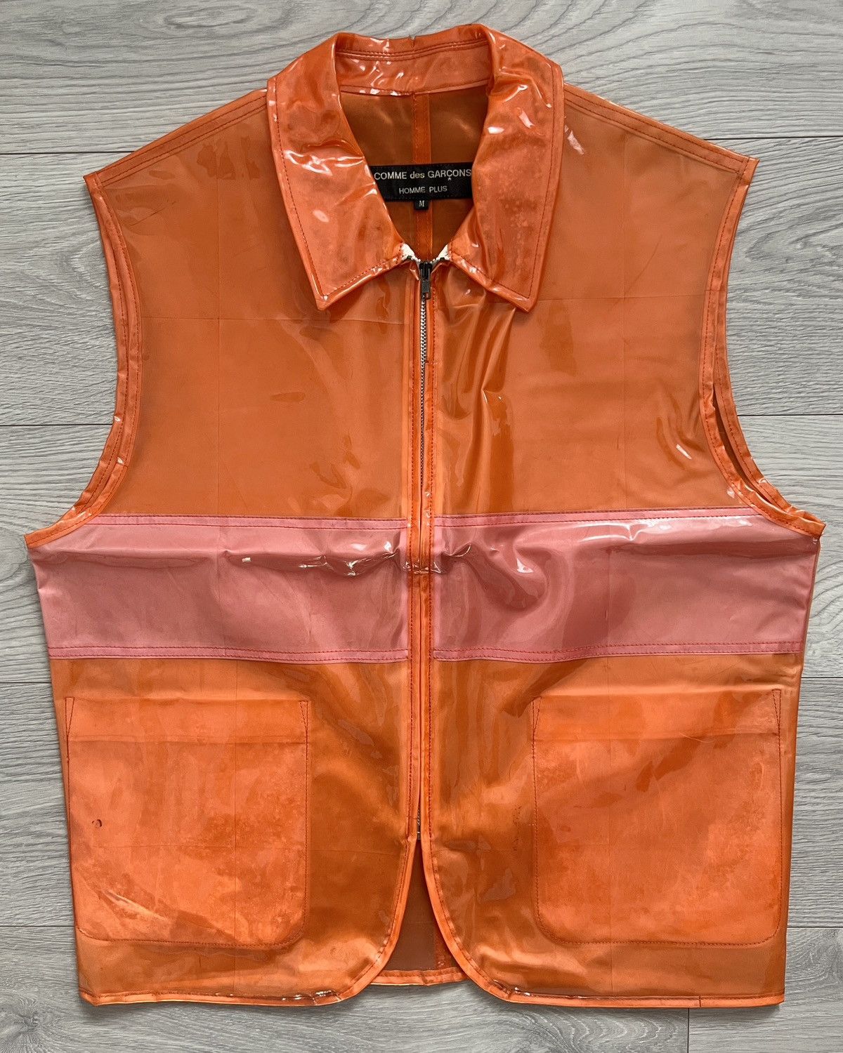 Comme des Garcons CDGHP SS1996 Polyvinyl Reflective Runway Vest Size US M / EU 48-50 / 2 - 1 Thumbnail
