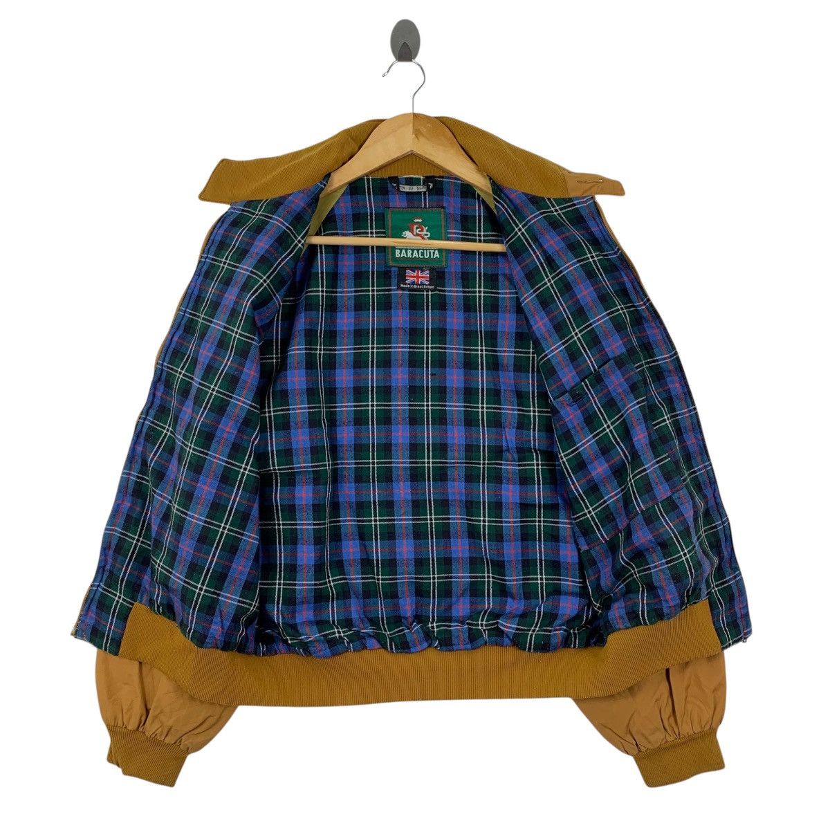 Baracuta Vintage 90s BARACUTA England Tartan Bomber Zipper Jacket Size US L / EU 52-54 / 3 - 3 Thumbnail