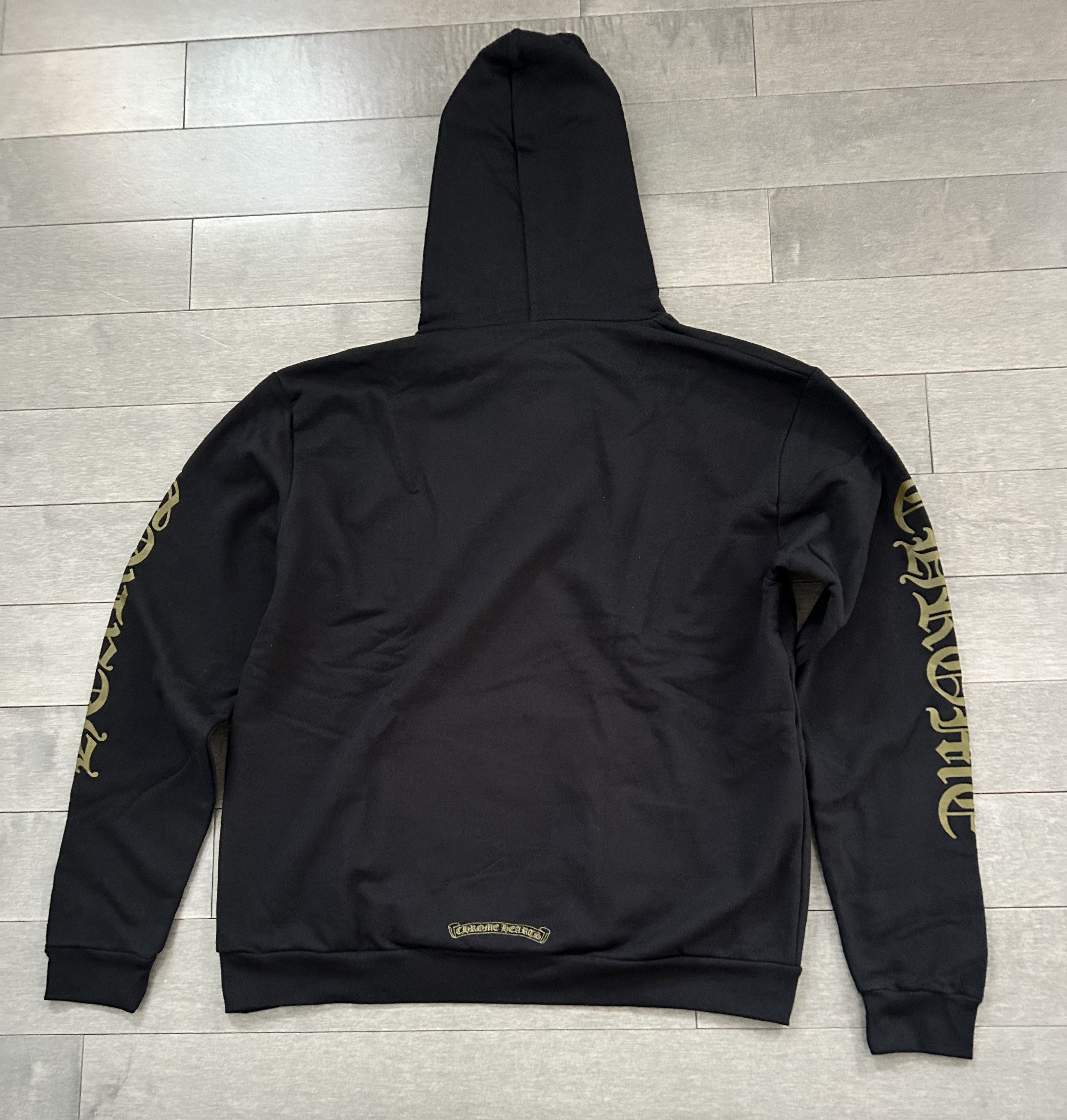 Chrome Hearts Chrome Hearts Vertical Logo Hoodie Black/Army Green Size US M / EU 48-50 / 2 - 2 Thumbnail