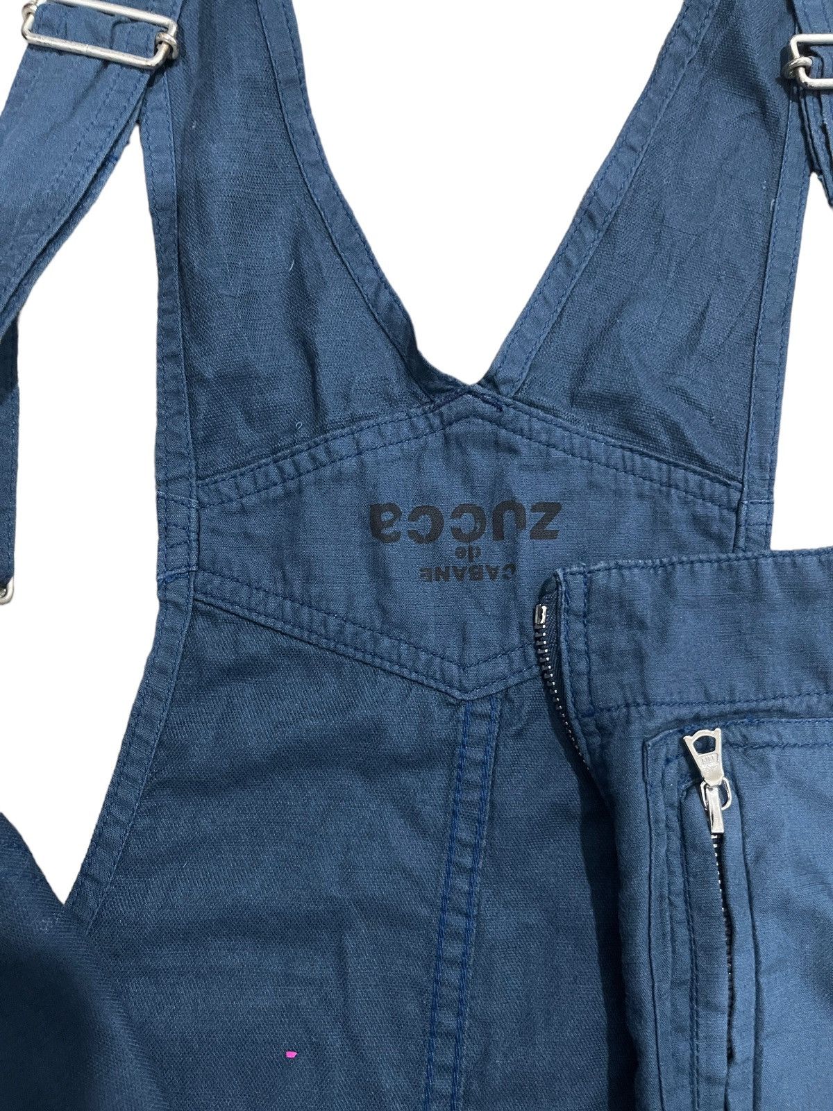 CABANE de ZUCCa × Issey Miyake × Vintage Vintage Cabane De Zucca Overall Zipper Worker Pants Size US 35 - 11 Thumbnail