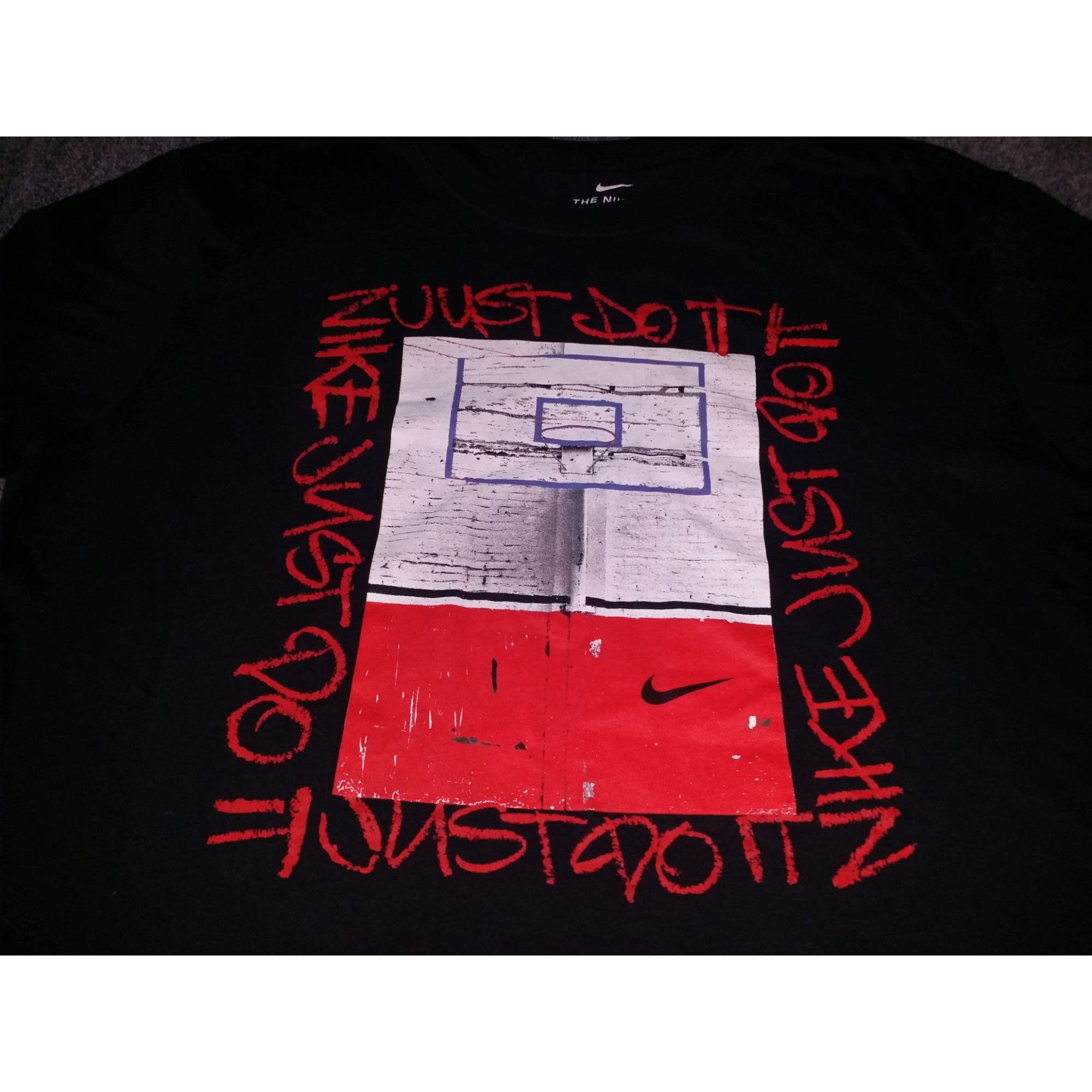 Nike Nike Dri-Fit Just Do It Swoosh Basketball Tshirt Men Sz M Bl Size US M / EU 48-50 / 2 - 2 Thumbnail