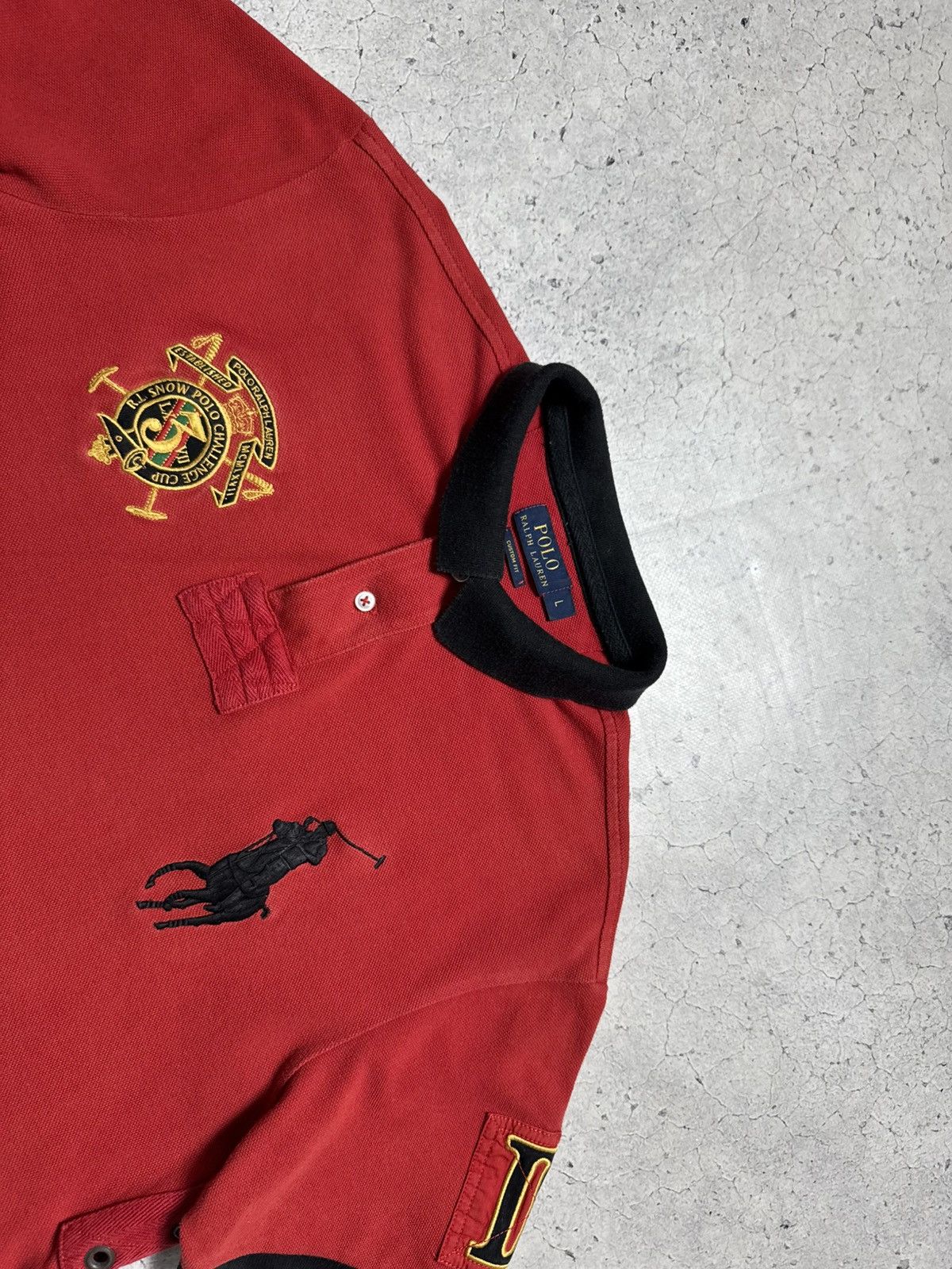 Polo Ralph Lauren Polo Ralph Lauren Big Pony #3 Vintage Polo Shirt Size L Size US L / EU 52-54 / 3 - 4 Thumbnail