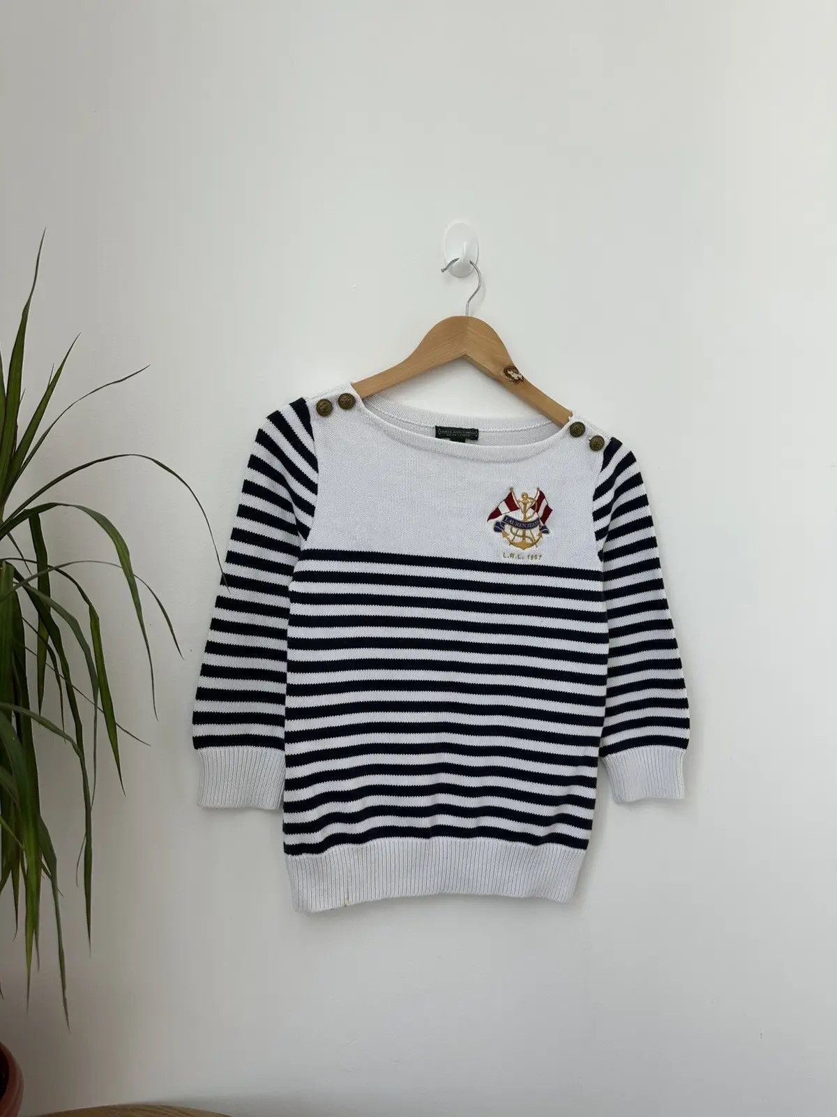 Polo Ralph Lauren Vintage Polo Ralph Lauren Yachting Striped Knit Womens Sweater Size US XS / EU 42 / 0 - 3 Thumbnail