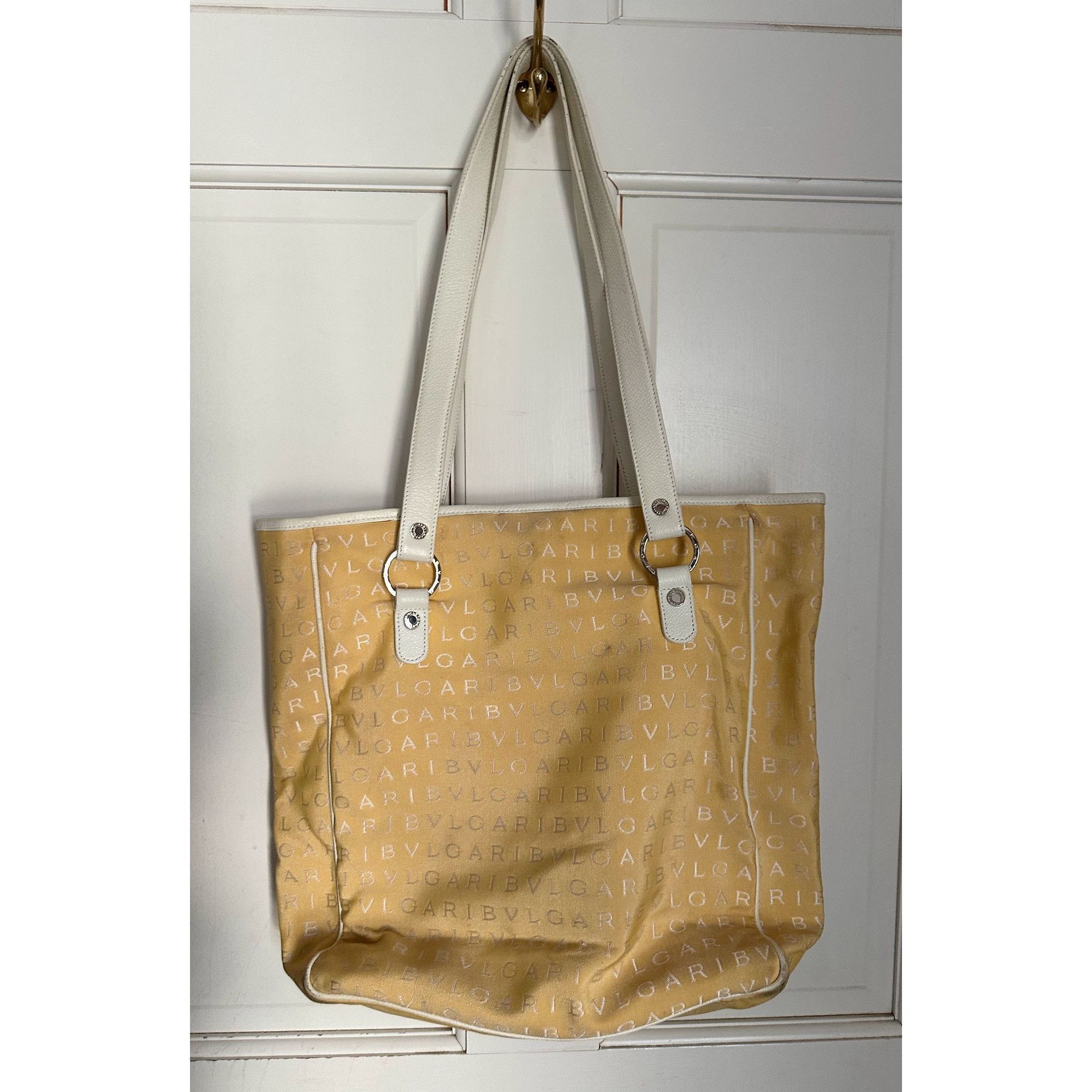 Bvlgari Bvlgari Logo Mania Pale Yellow Shoulder Bag / Tote Size ONE SIZE - 2 Thumbnail
