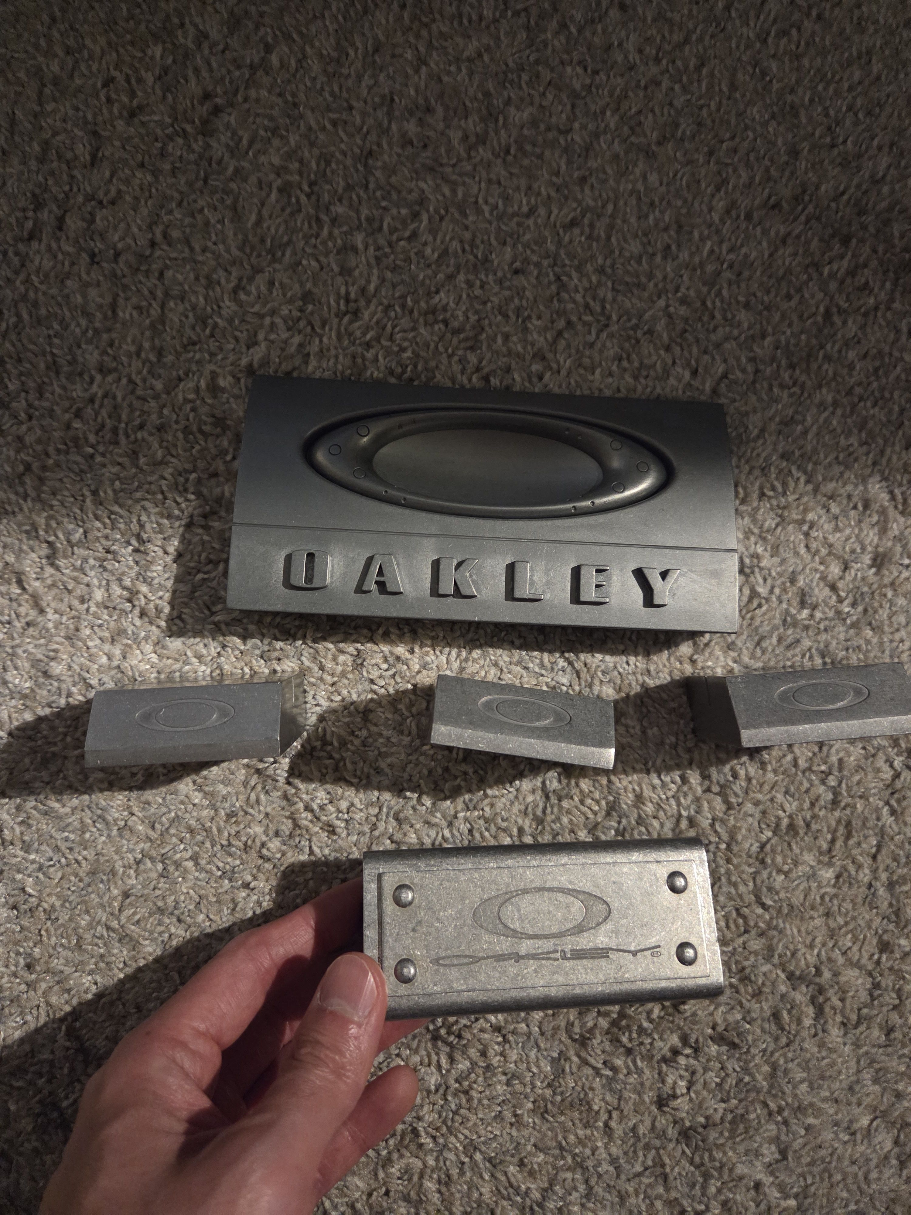 Oakley Vintage Oakley X-Metal Heavy Cast Metal Display Stand Set Size ONE SIZE - 1 Thumbnail