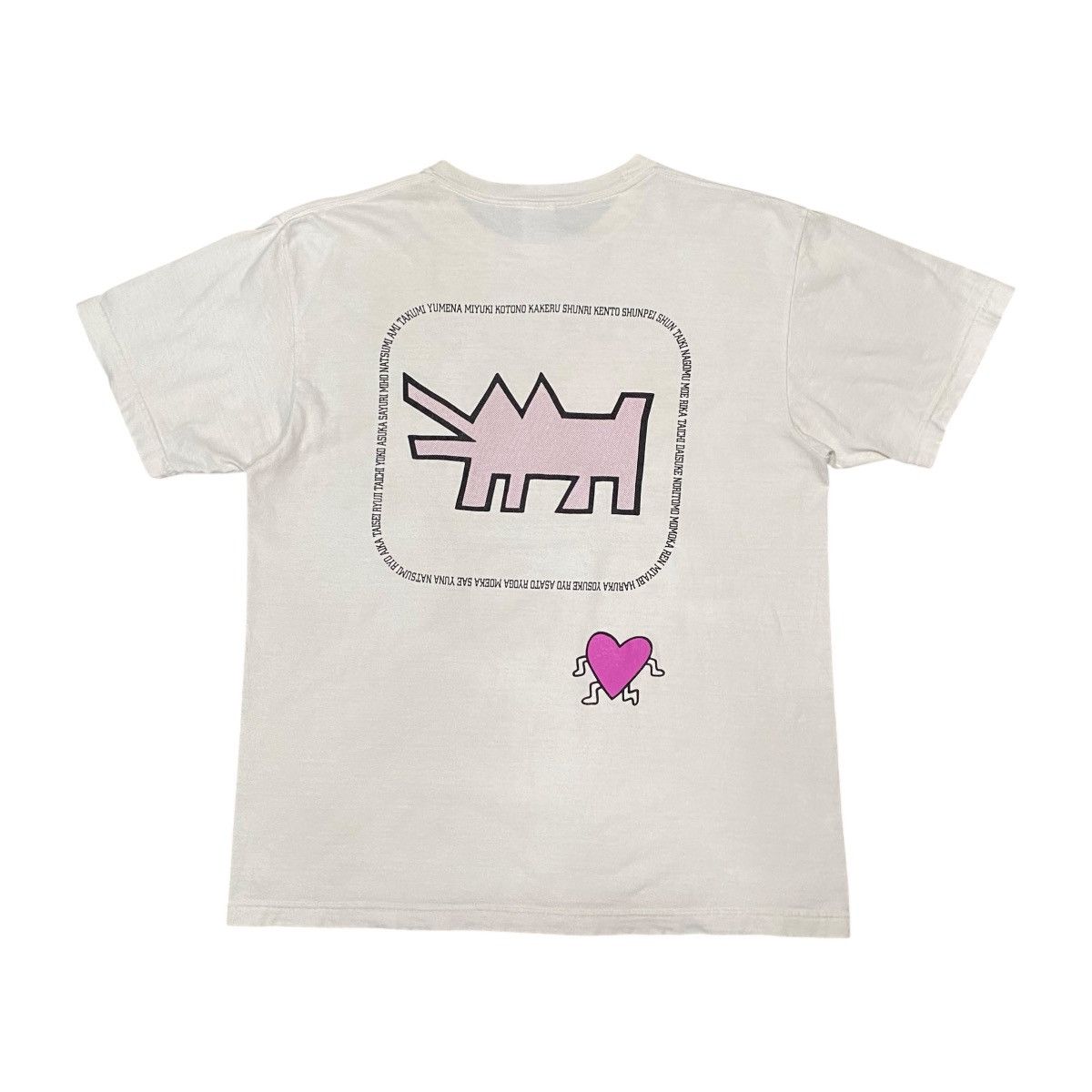 Jean-Michel Basquiat × Keith Haring RARE! Keith Haring x Jean-Michel Basquiat Art T Shirt Size US L / EU 52-54 / 3 - 2 Thumbnail