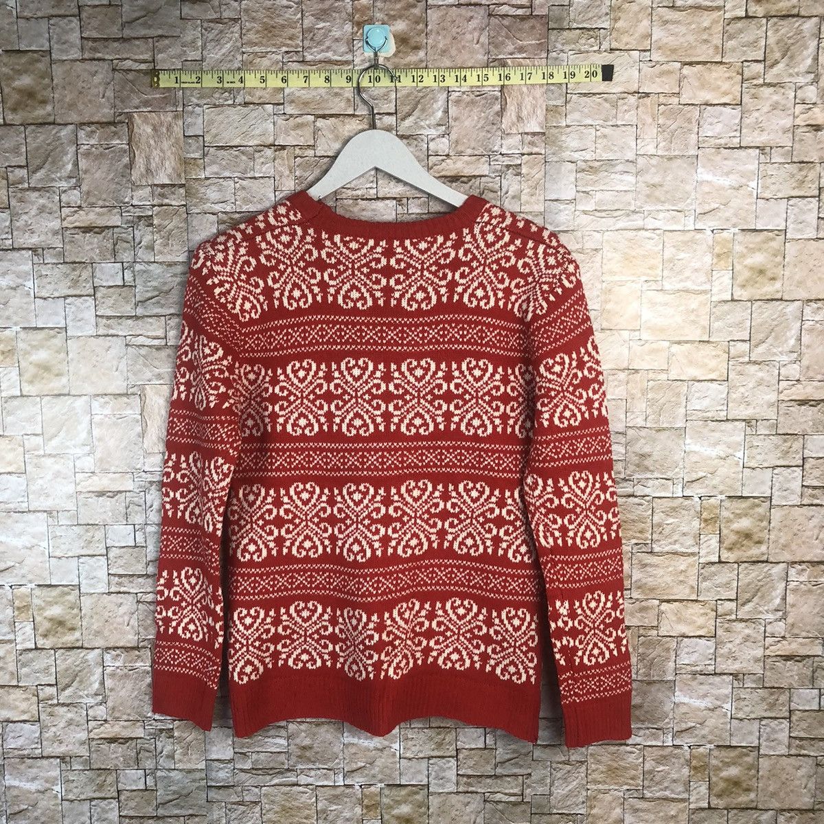Homespun Knitwear × Japanese Brand Japanese Brand art vintage Red Knitwear #A19 Size XS / US 0-2 / IT 36-38 - 10 Thumbnail