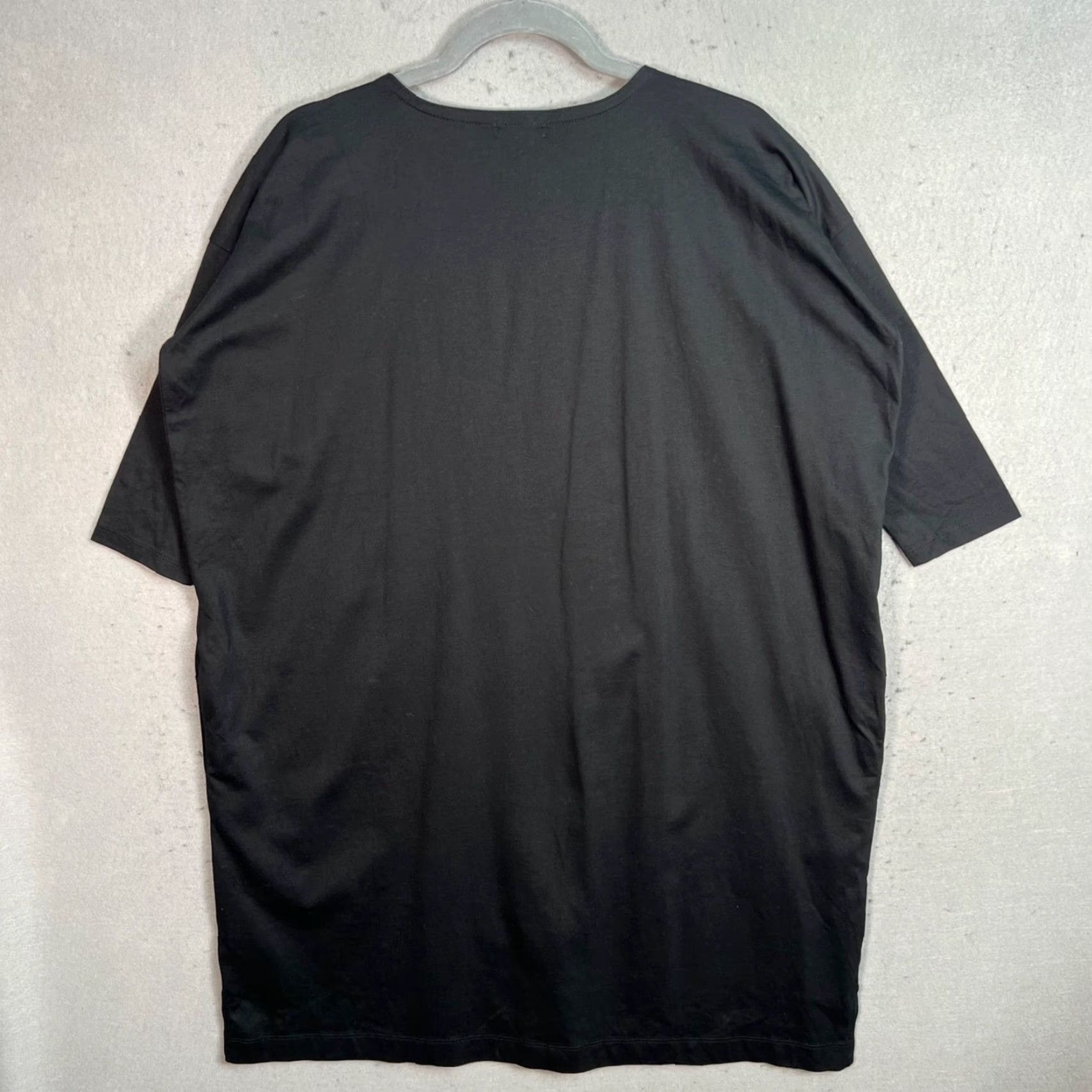 Gap Gap T-Shirt Dress Womens XS Black Cotton Blend V-Neck Short Sleeve Knee Length Casual Shirt Womens Size XS / US 0-2 / IT 36-38 - 2 Thumbnail