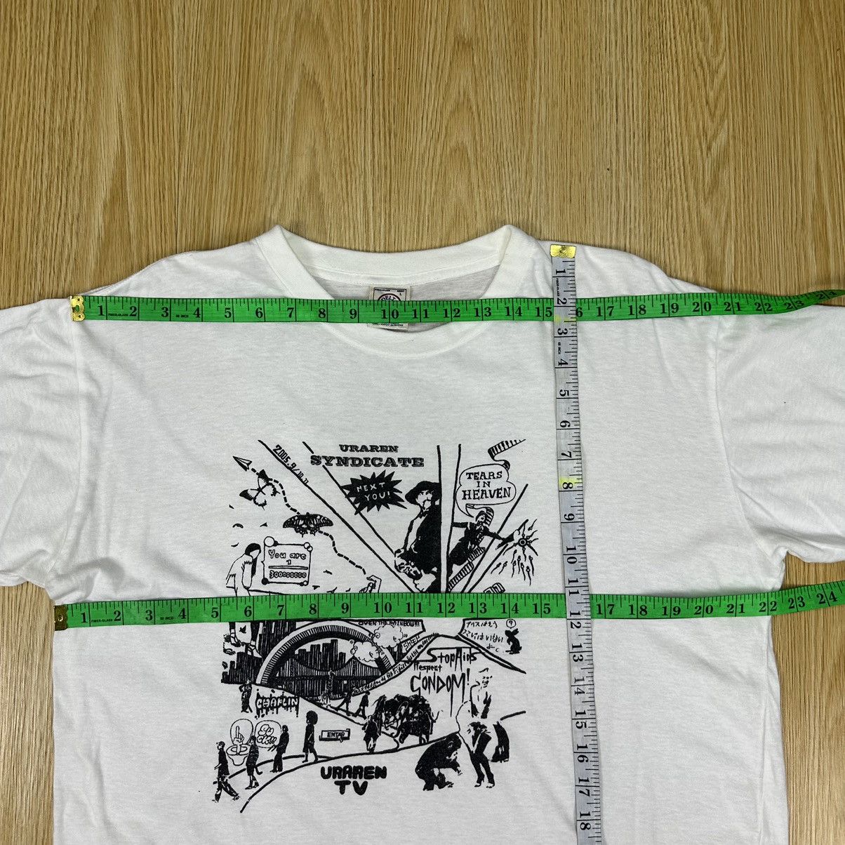 Vintage Vintage 90s Uraren TV Single Stitch Shirt A876 Size US L / EU 52-54 / 3 - 8 Thumbnail