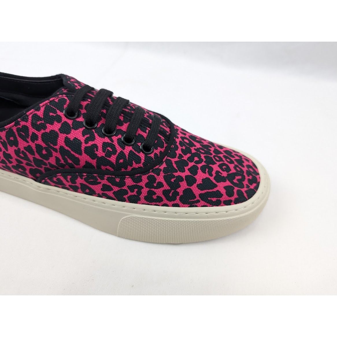 Saint Laurent Paris o1rshd1 Women's Venice Low Top SL Sneakers in Fuxia Nero Size US 10 / IT 40 - 3 Thumbnail