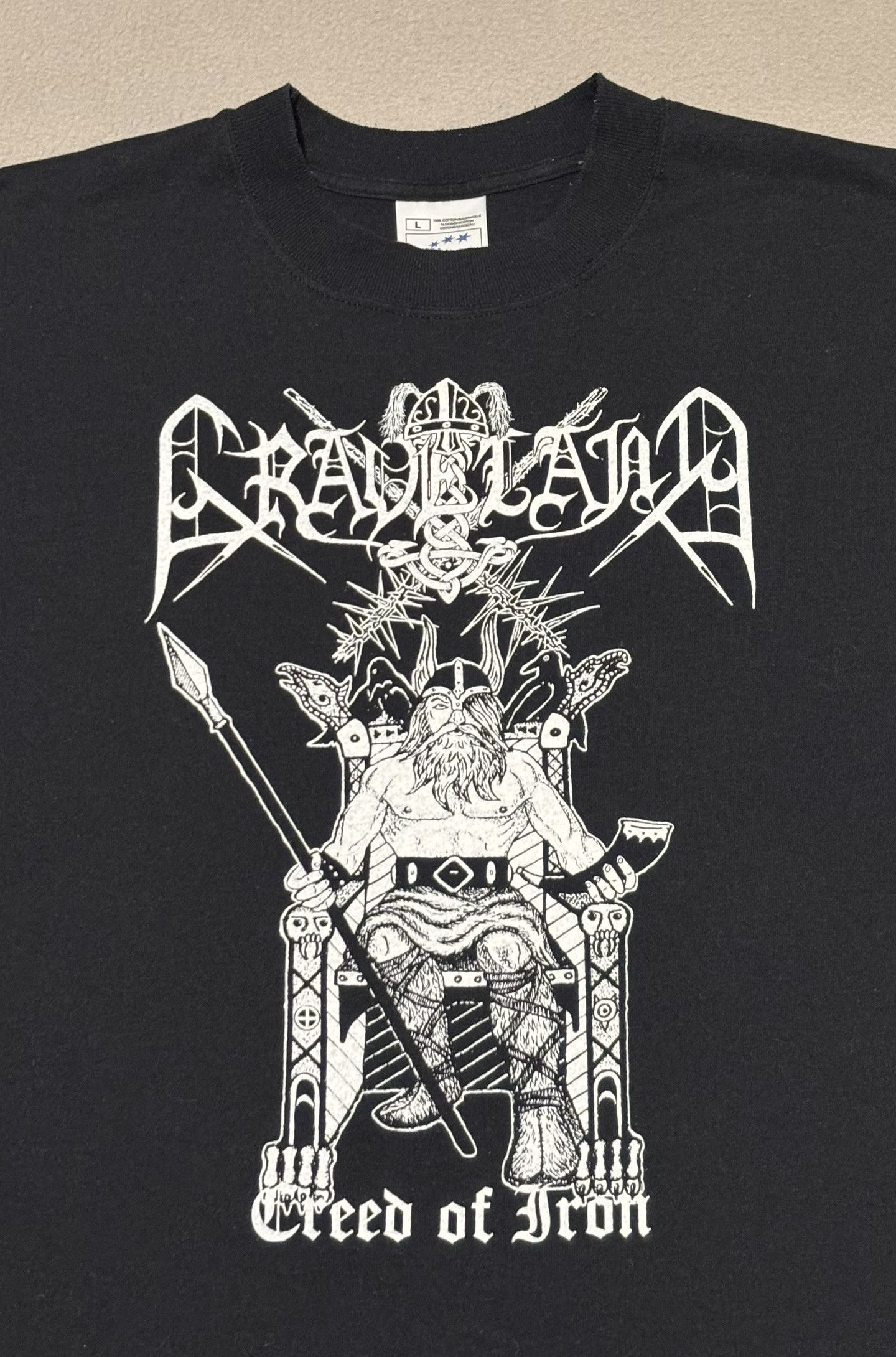 Band Tees Graveland Creed of Iron 2000 Screen Stars T-Shirt Size L Size US XL / EU 56 / 4 - 8 Thumbnail