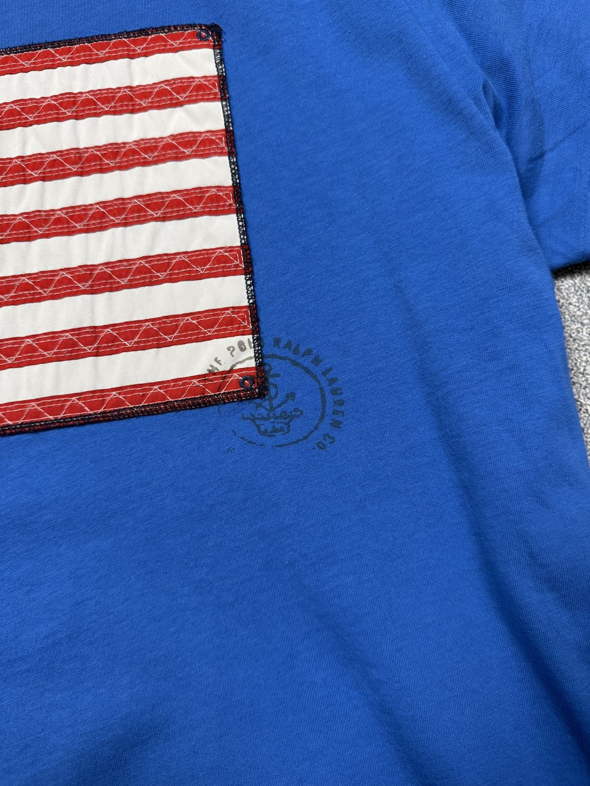 Polo Ralph Lauren Polo Ralph Lauren USA Big Flag Logo Tee Size XL / US 12-14 / IT 48-50 - 4 Thumbnail