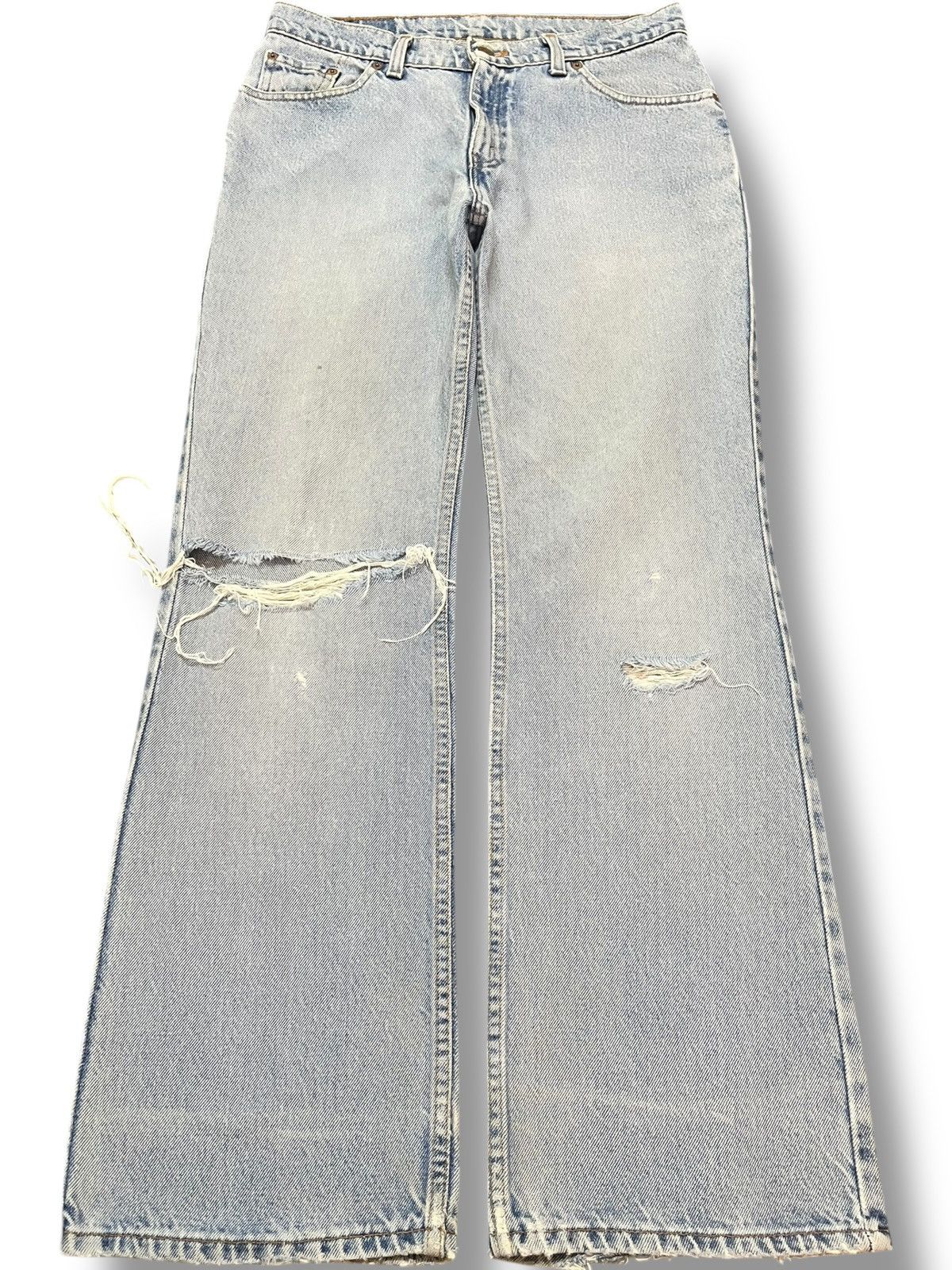 Levi's Vintage Clothing Vintage Levi’s 517 Flare Faded Distressed Denim Size US 31 - 1 Thumbnail