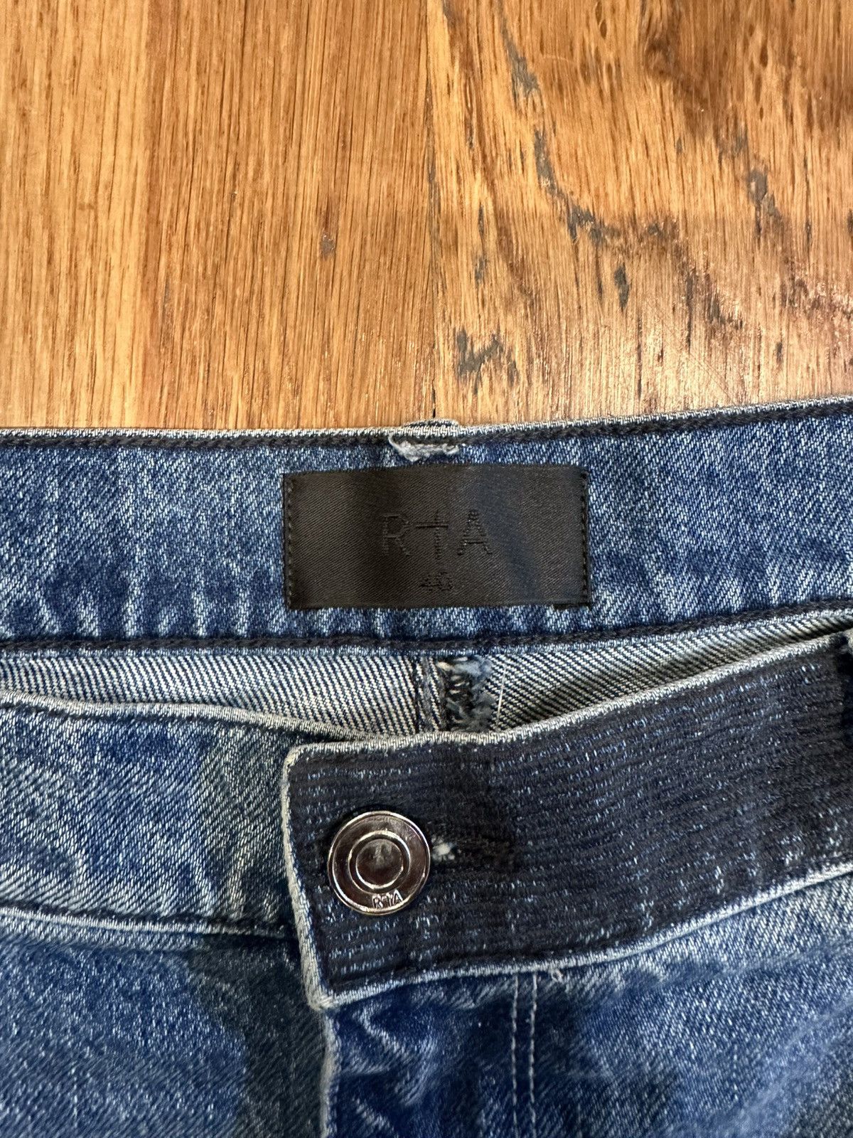 Rta RTA White Spell Blue Denim Jeans Size 40 Size US 40 / EU 56 - 3 Thumbnail