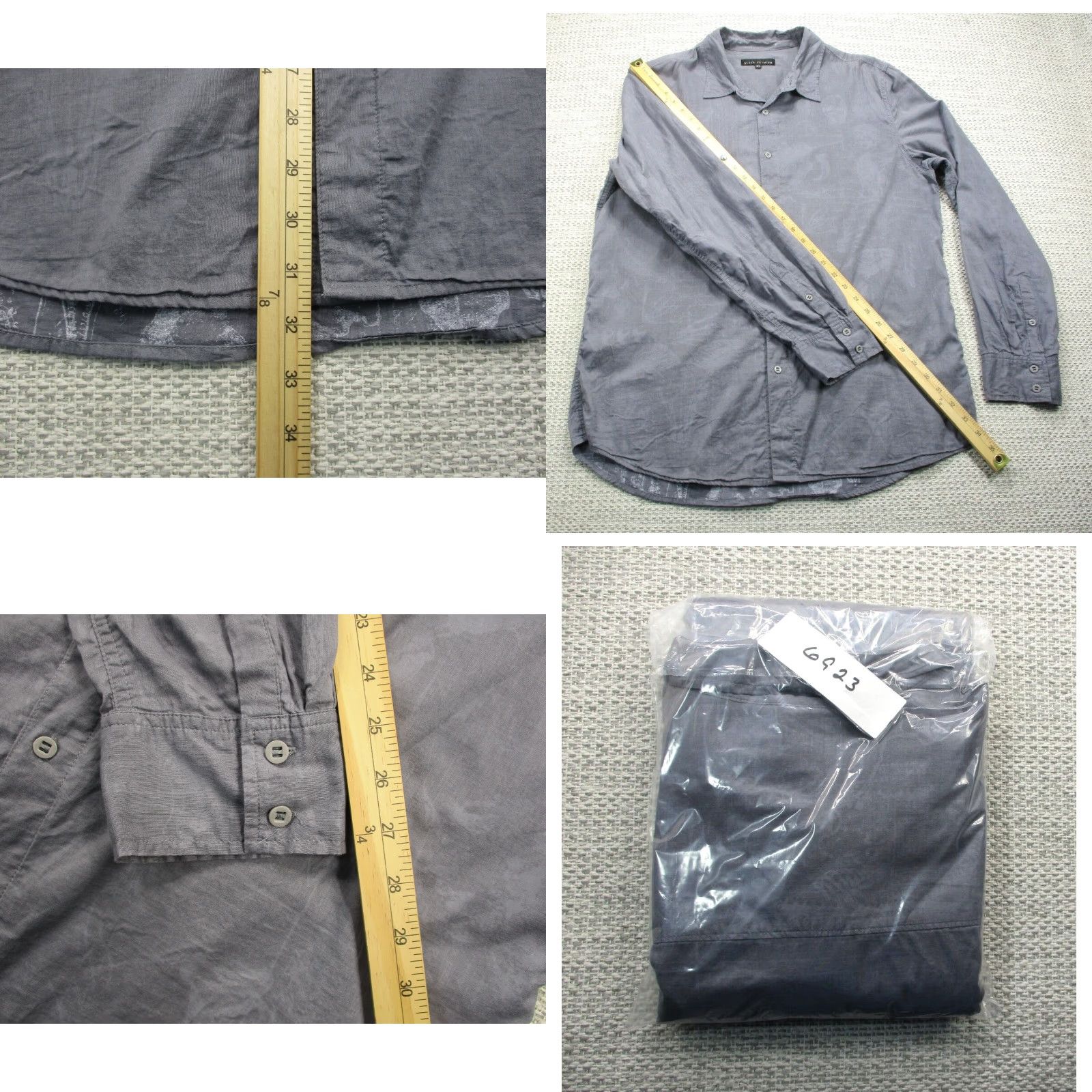 Affliction VINTAGE? No. The item is not vintage per specs. Skip. Use: Affliction Black Premium Label Shirt Mens XL Long Sleeve Button-Up Inside Out Size US XL / EU 56 / 4 - 9 Thumbnail