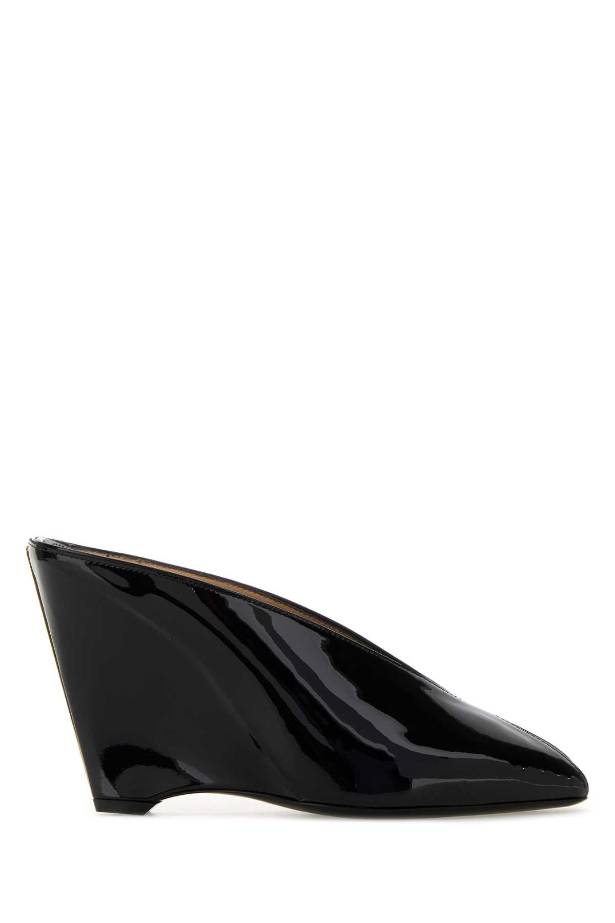 Salvatore Ferragamo Black Leather Alicia 95 Mules Size US 6.5 / IT 36.5 - 1 Thumbnail