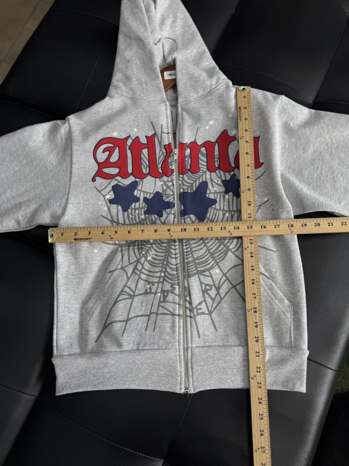 Sp5der Sp5der Worldwide Atlanta Grey Zip Hoodie Size Small (NEW) Size US S / EU 44-46 / 1 - 5 Thumbnail