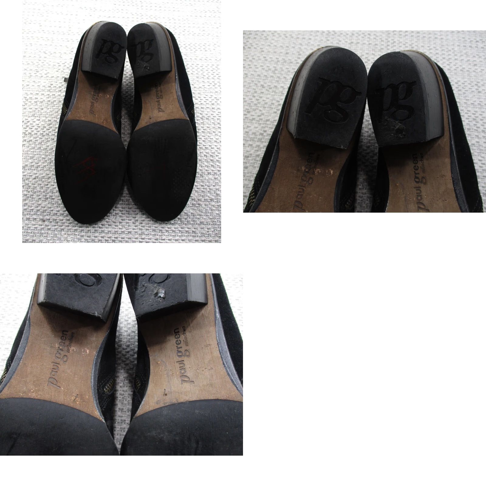 Vintage Paul Green Boots Womens Size 7 Suede Leather Side Zip Ankle Booties Black Leather Lining Block Heel Classic 7 US Womens Austria Size US 7 / IT 37 - 8 Thumbnail