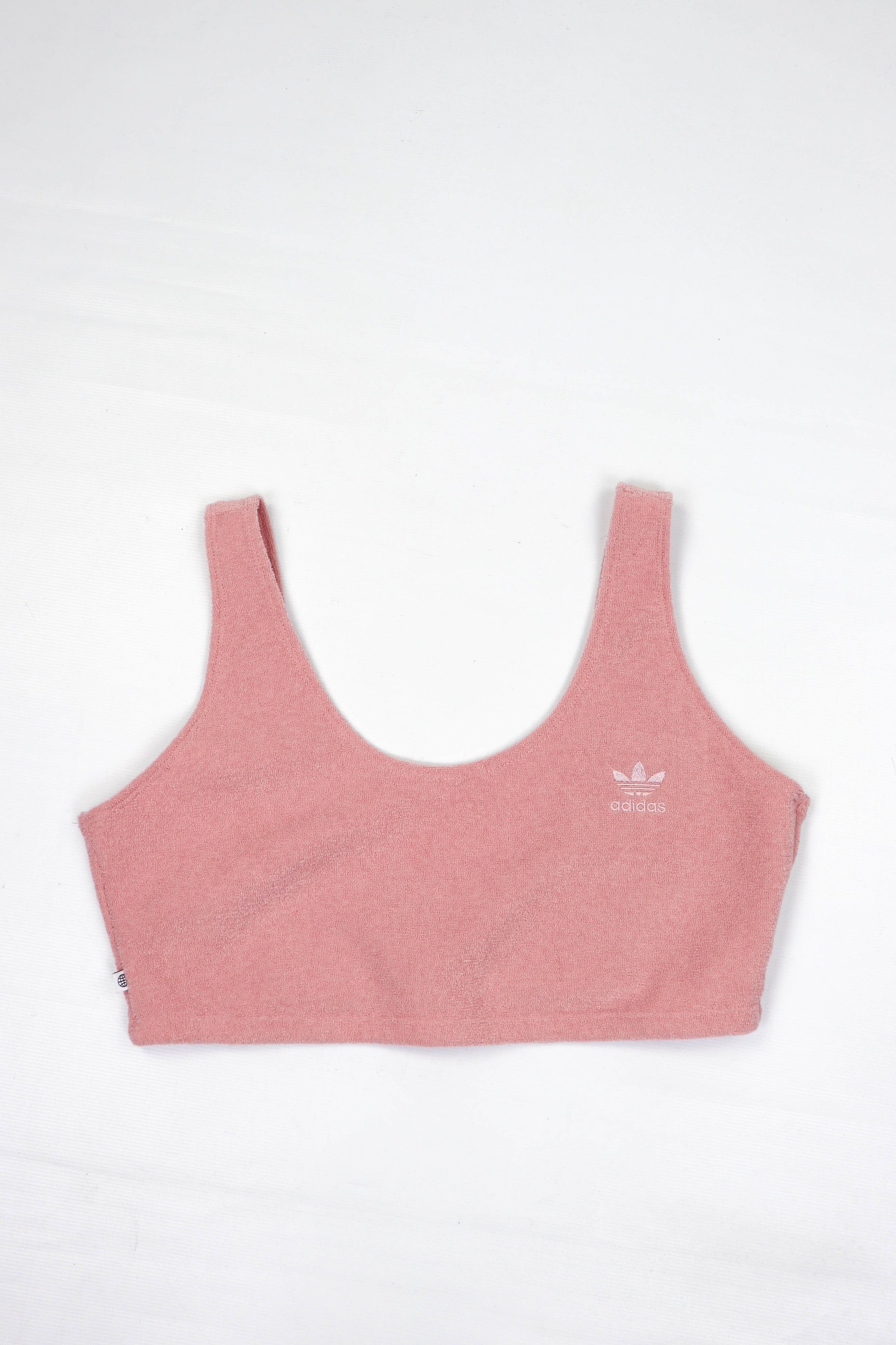 Adidas Women's Adidas '21 Peach Pink Towel Crop Top Size M / US 6-8 / IT 42-44 - 1 Thumbnail