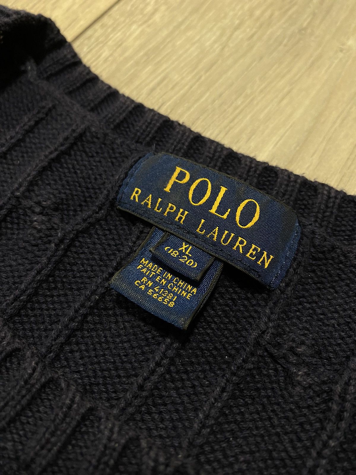 Polo Ralph Lauren Vintage Polo Ralph Lauren Sweater Cable Knit Blue Pullover Size US M / EU 48-50 / 2 - 3 Thumbnail