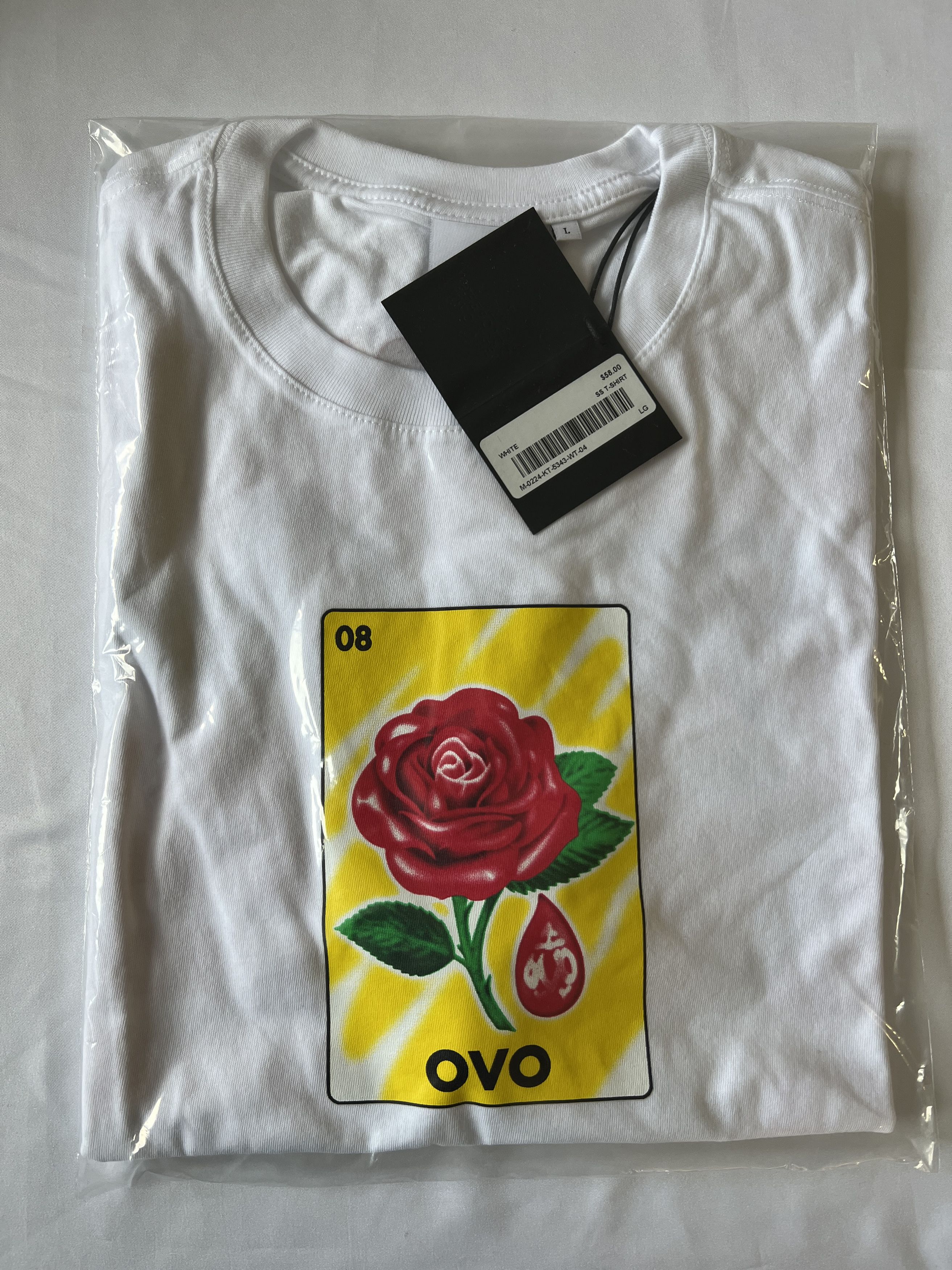 Drake *RARE* OVO SANDRA'S ROSE white T-SHIRT Size US L / EU 52-54 / 3 - 2 Thumbnail