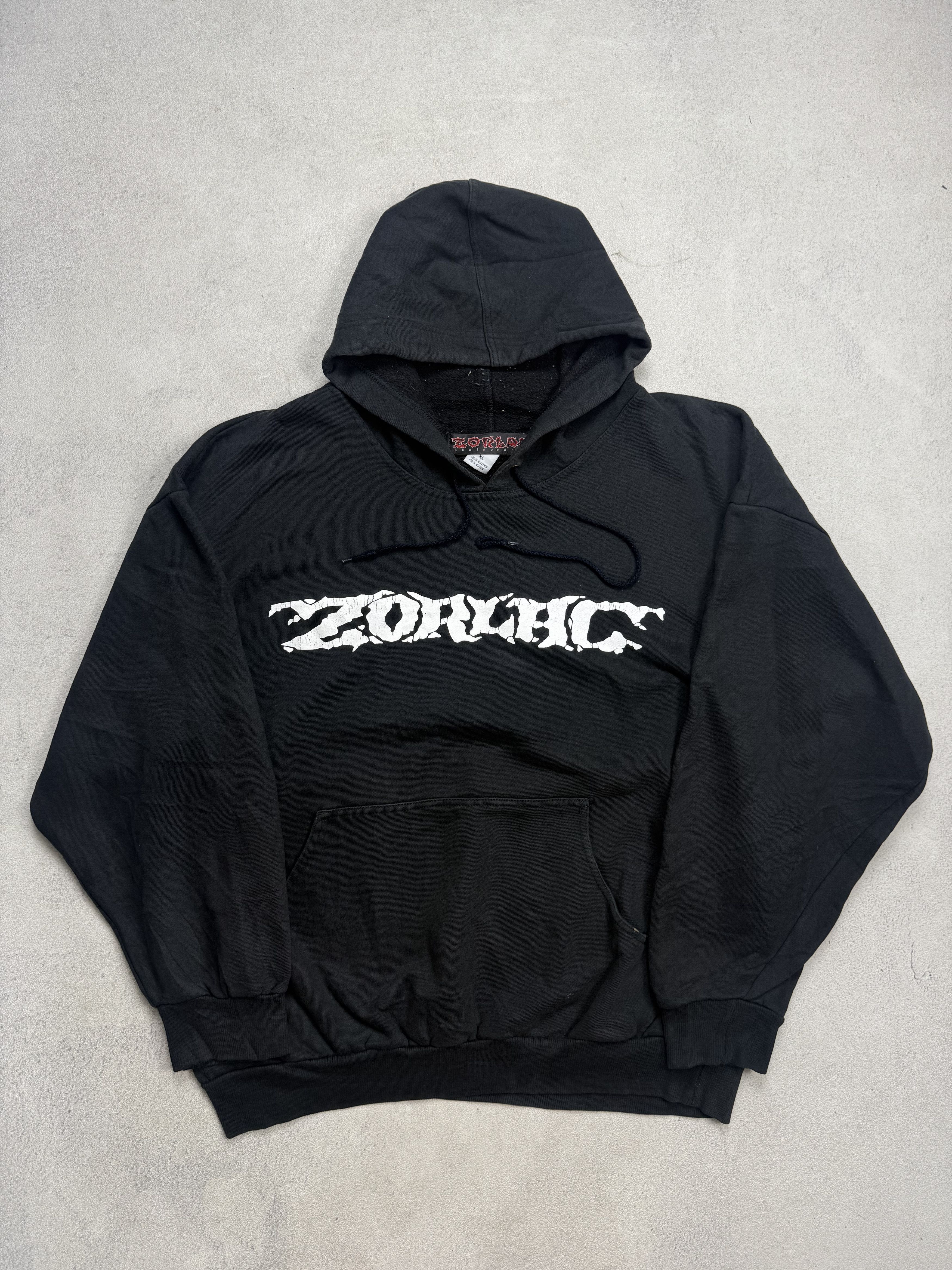 Vintage Vintage Zorlac Skateboards Hoodie Size US XL / EU 56 / 4 - 4 Thumbnail