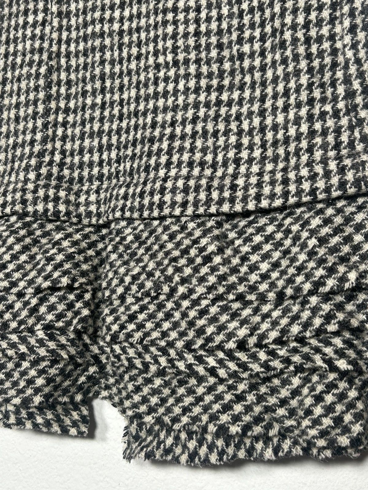Comme des Garcons FW07 Wool Houndstooth tiered Skirt Size 32" / US 10 / IT 46 - 3 Thumbnail