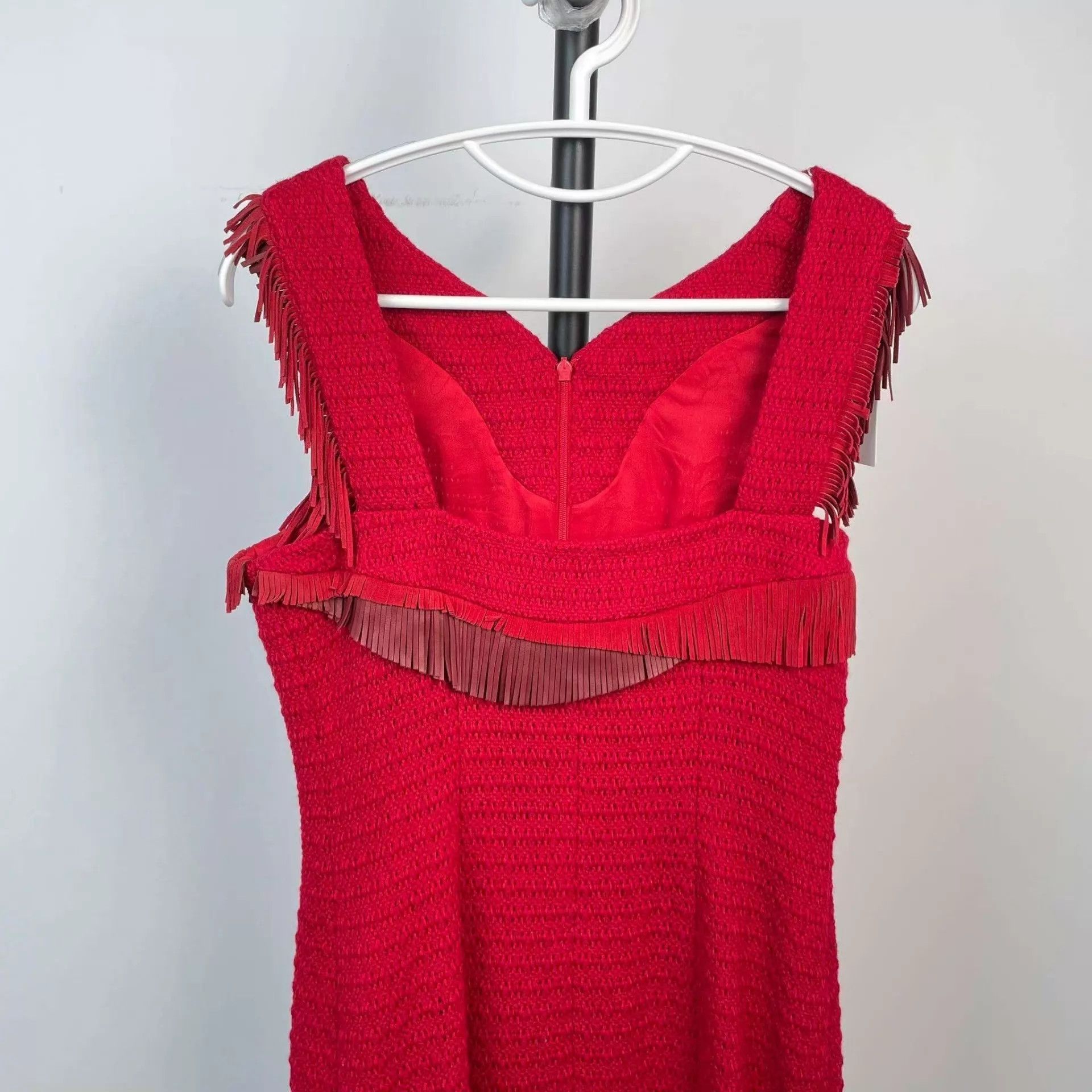 Chanel Chanel Red Dress 38 Size S / US 4 / IT 40 - 9 Thumbnail