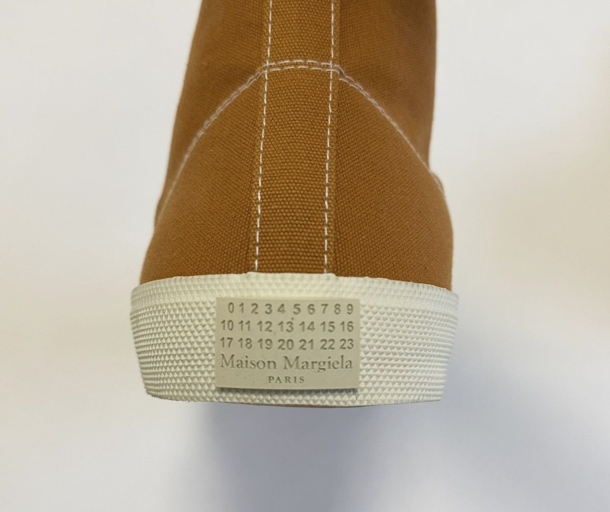 Maison Margiela Orange Canvas High Top Tabi Sneakers Size US 11 / EU 44 - 15 Thumbnail