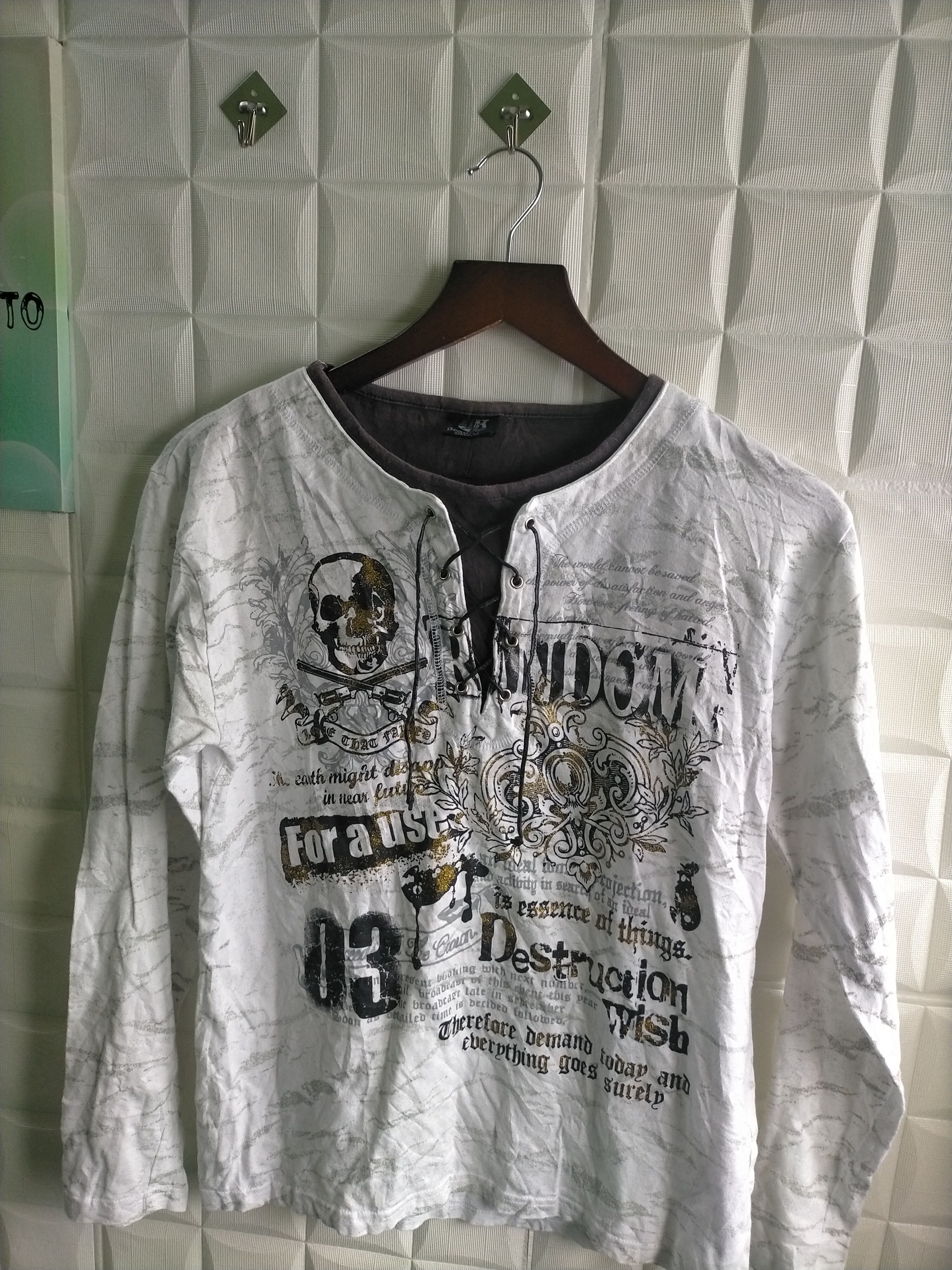 Beauty Beast Vintage Double Layers Beaumere Poem Longsleeve Size US M / EU 48-50 / 2 - 2 Thumbnail