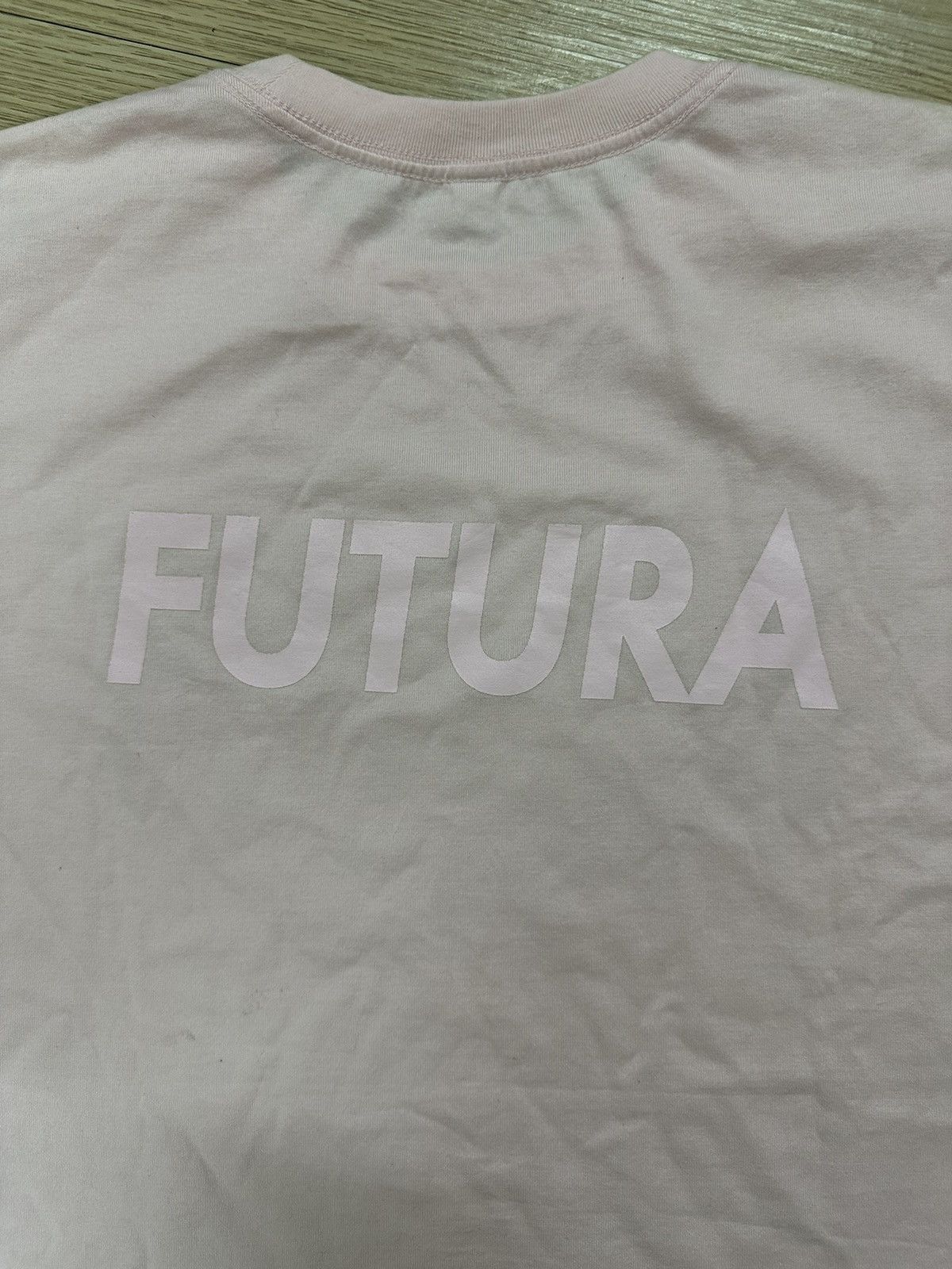 Futura × Recon × Vintage Rare Beautiful Vintage Futura Mirror Spellout Tee Light Pink Size US M / EU 48-50 / 2 - 8 Thumbnail