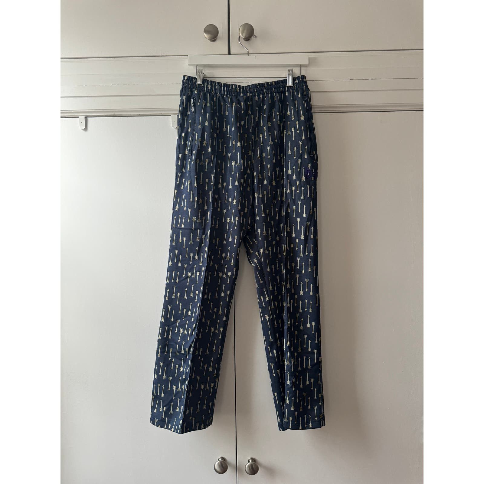 image of Needles Arrow Track Pants in Blue, Men's (Size 32)