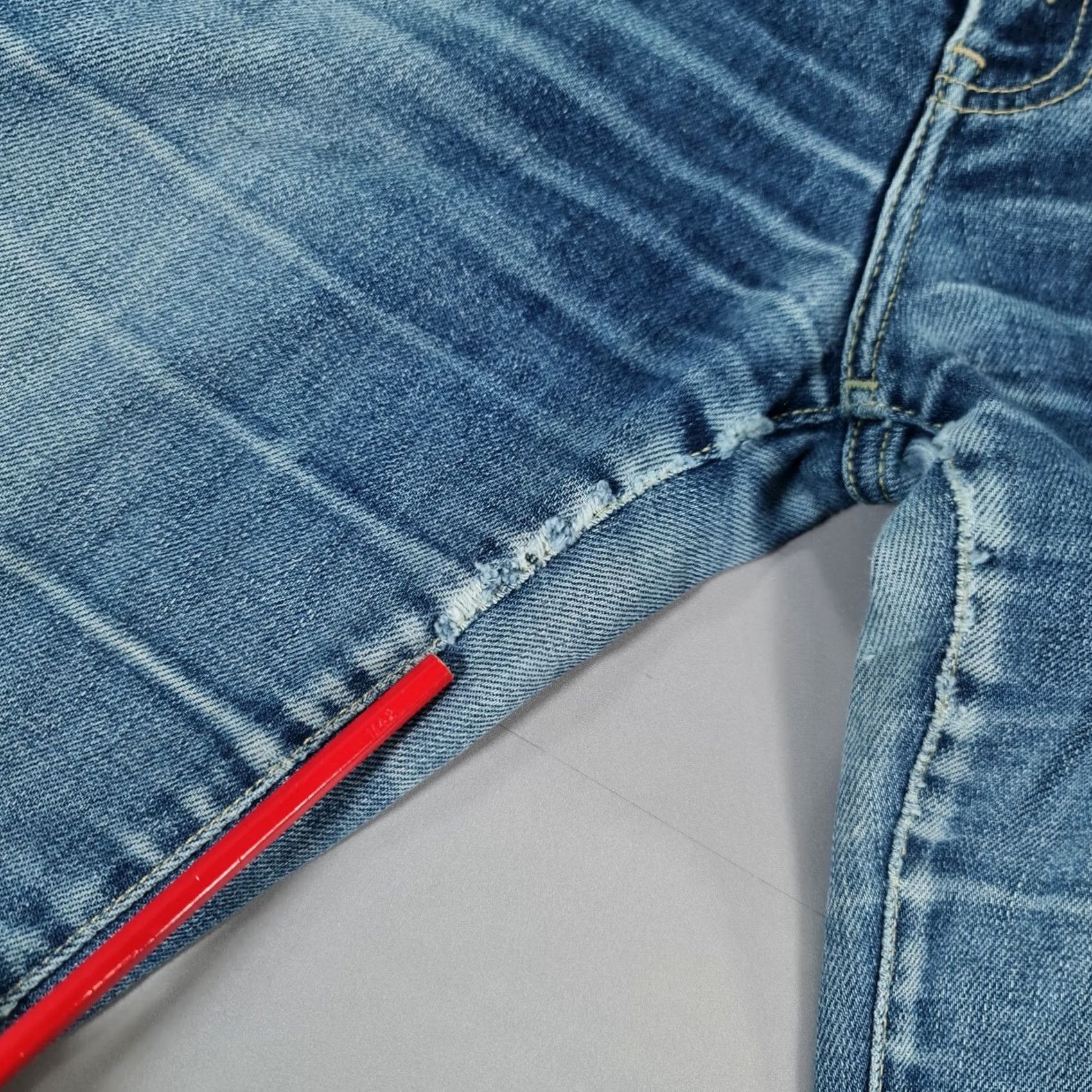 Levi's VINTAGE Levi's Jeans Womens Blue W29 L32 Slim Straight Stretch 90s Denim Italy Jeans Size 29" - 5 Thumbnail