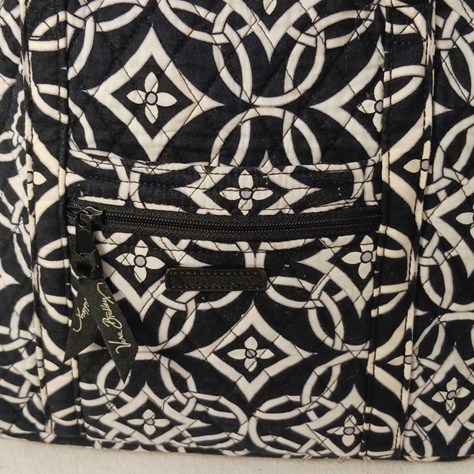 Vera Bradley Vera Bradley Shoulder Bag BLACK WHITE Paisley Minimalist Size ONE SIZE - 2 Thumbnail