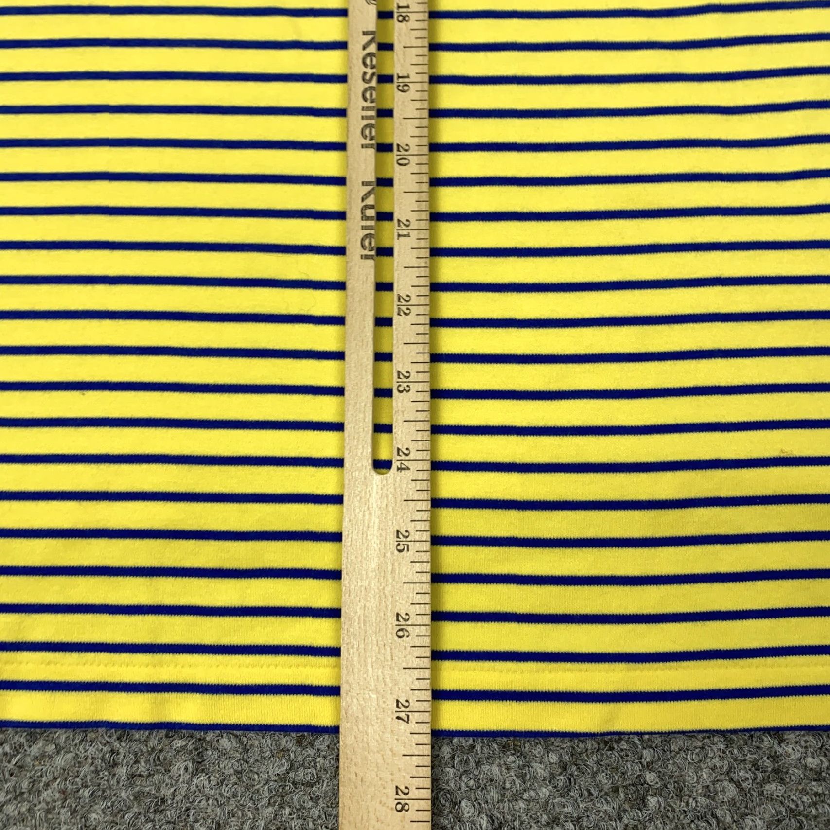 Polo Ralph Lauren Polo Ralph Lauren Yellow Blue Striped Polo Shirt Men's XL Pima Soft Touch Classic Size US XL / EU 56 / 4 - 6 Thumbnail