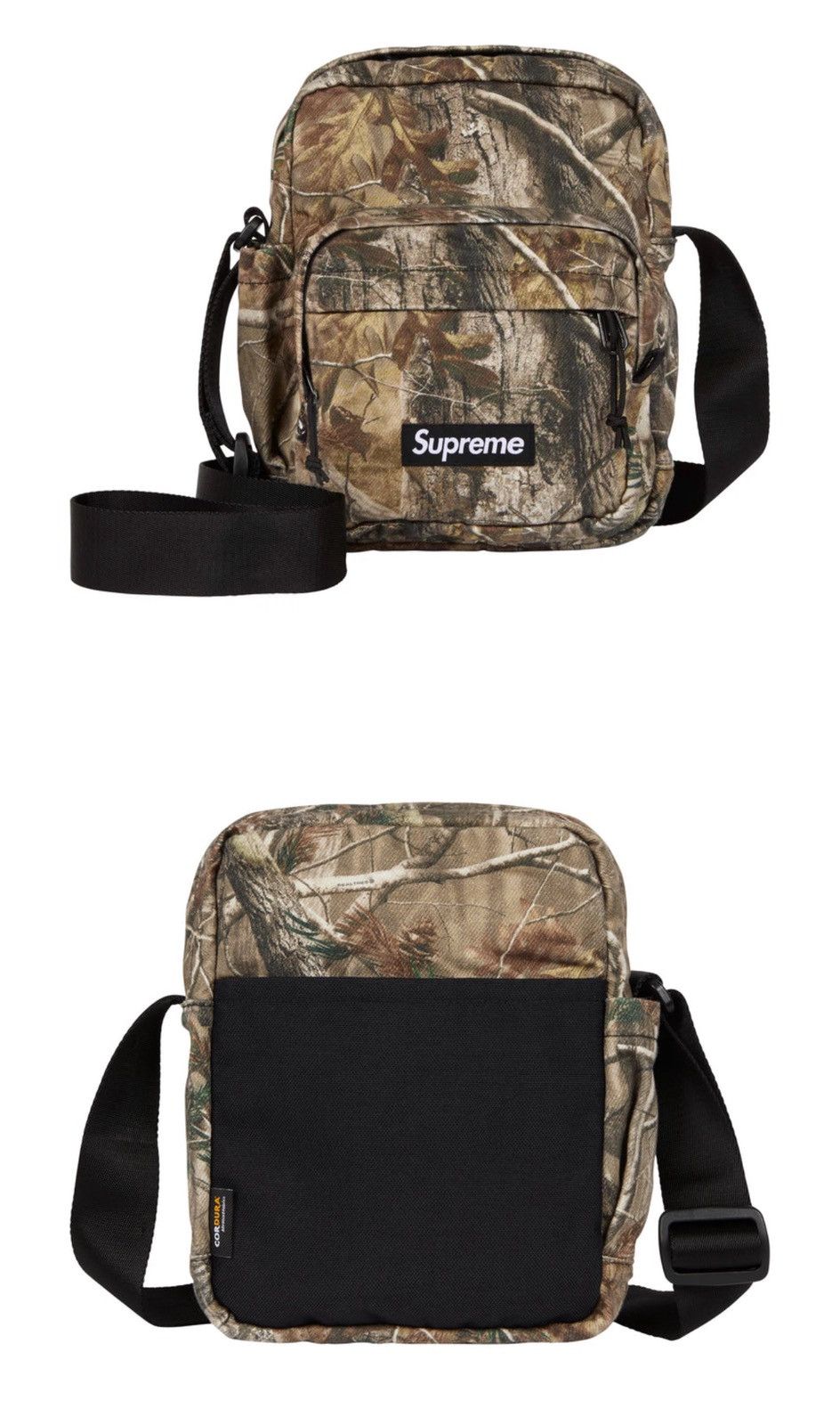 Supreme cordura denim shoulder bag real tree camo
