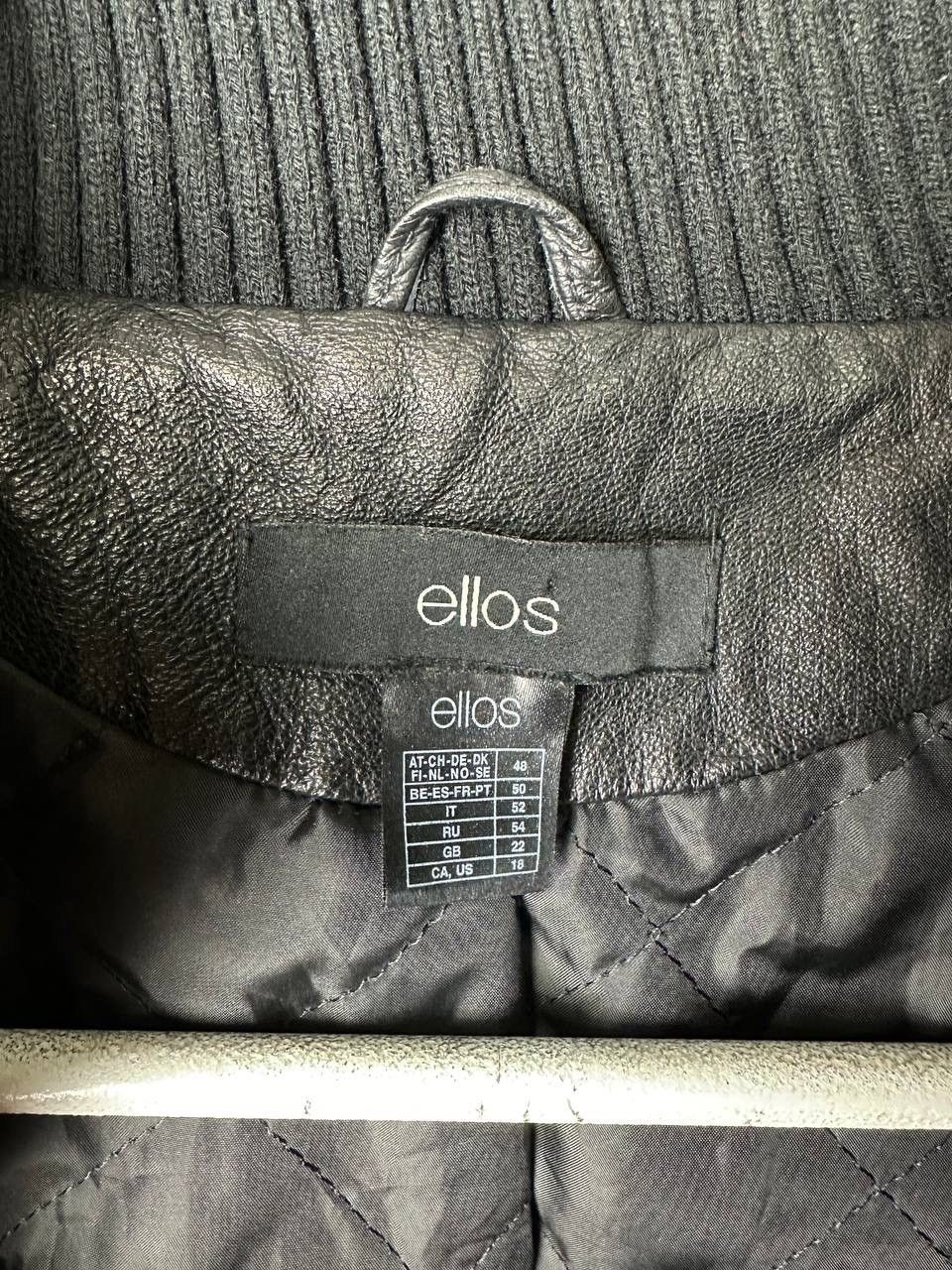 Genuine Leather × Vintage Vintage leather jacket Ellos 90s size Medium Size US M / EU 48-50 / 2 - 5 Thumbnail