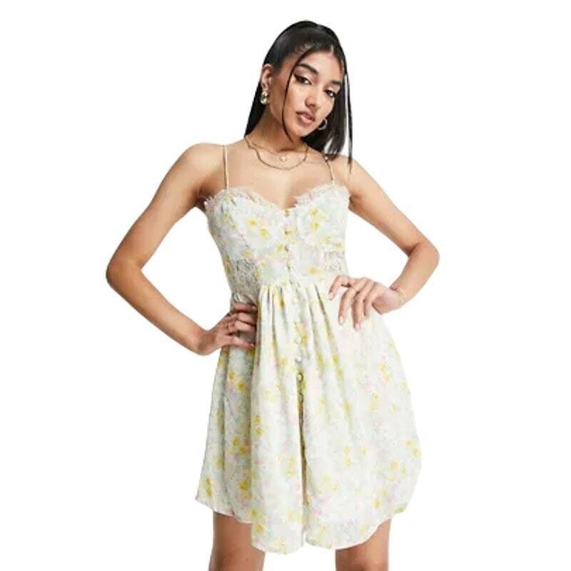 Asos Asos Cami Sundress in Ditsy Floral Print Size 12 Size XL / US 12-14 / IT 48-50 - 1 Thumbnail