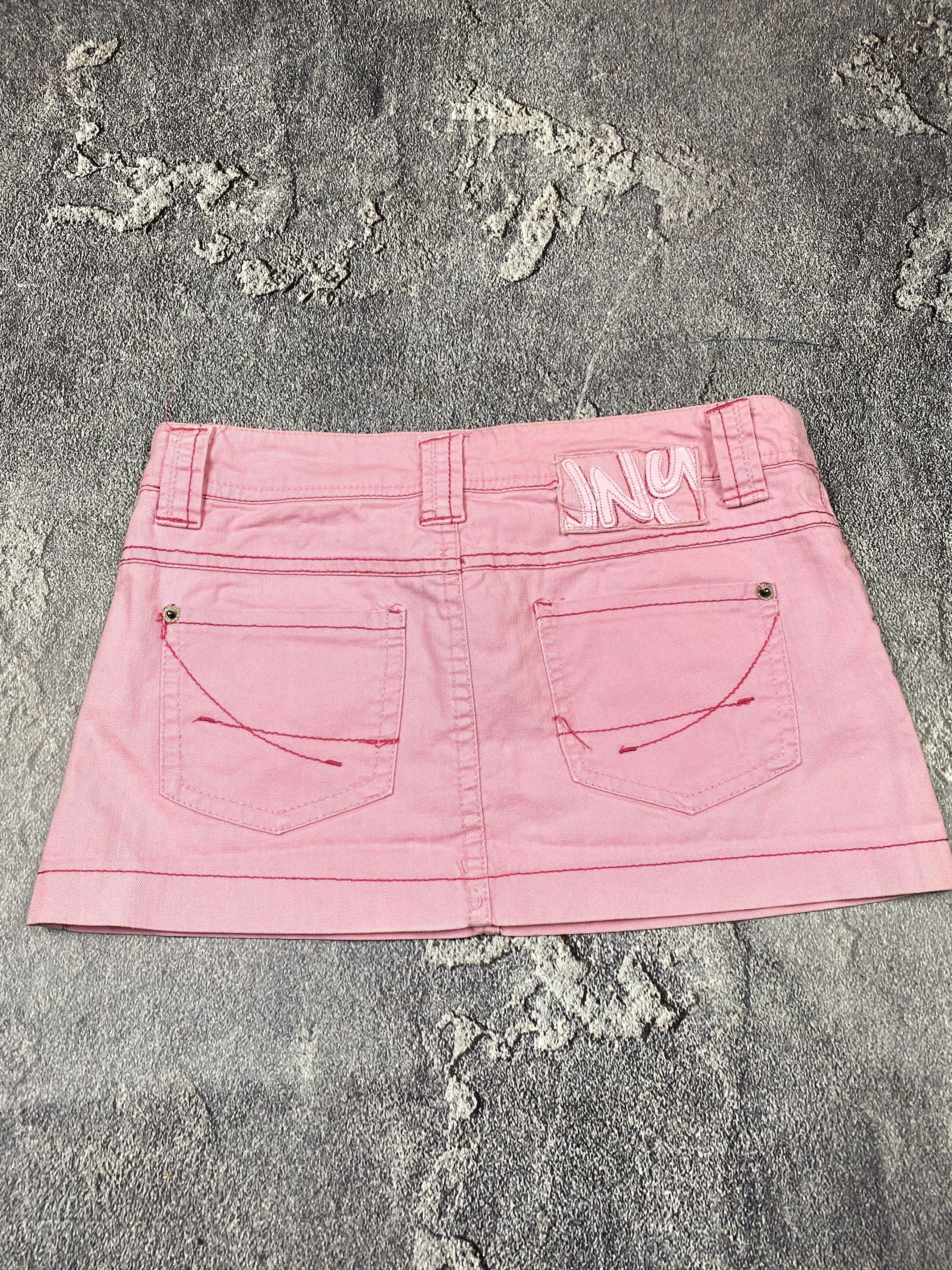 20471120 × Beauty Beast Y2K Pink Glamour Mini Skirt 2000s Streetwear Aesthetic Size 28" / US 6 / IT 42 - 3 Thumbnail