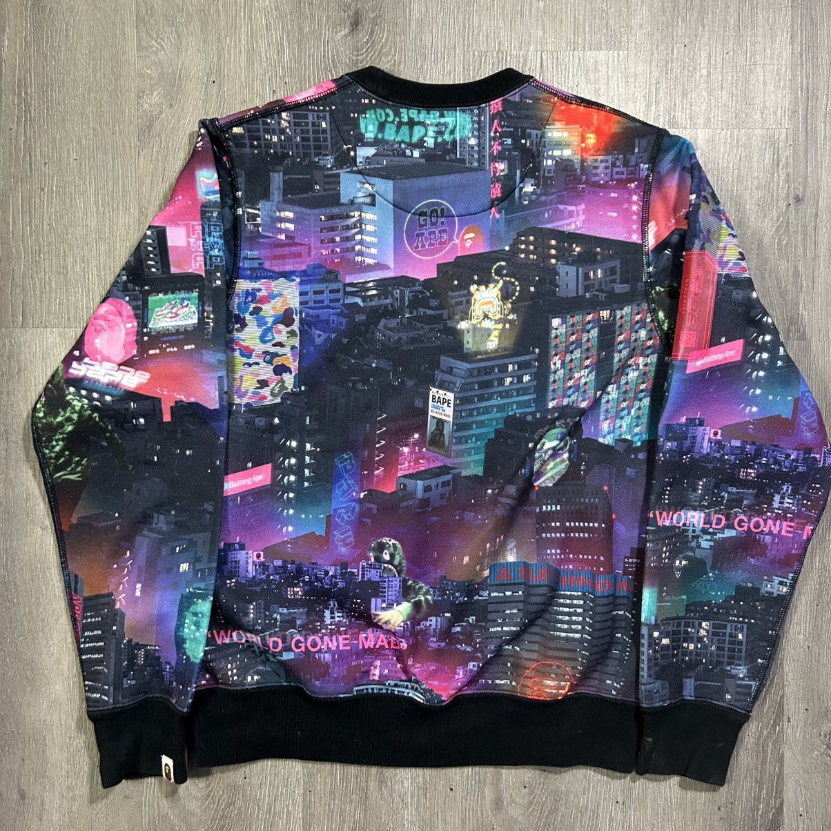 Bape BAPE Neon Tokyo Crewneck Sweatshirt Size US S / EU 44-46 / 1 - 4 Thumbnail