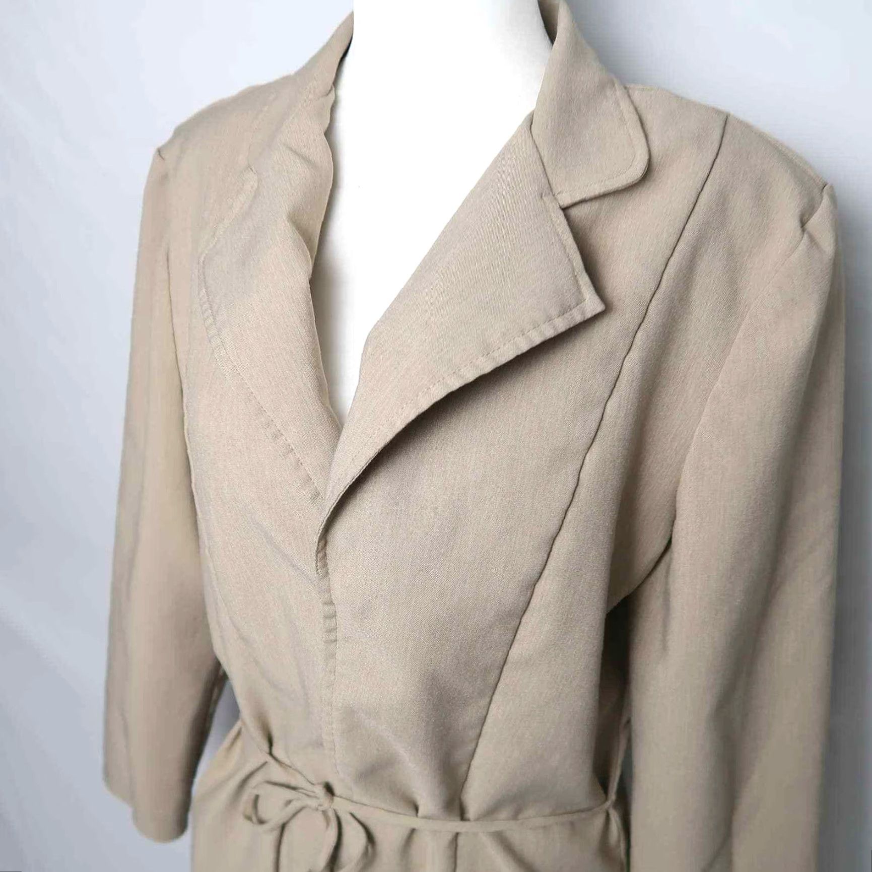 Vintage VINTAGE Star City tan tie front blazer Jacket Blazer M Mens Size M / US 6-8 / IT 42-44 - 2 Thumbnail