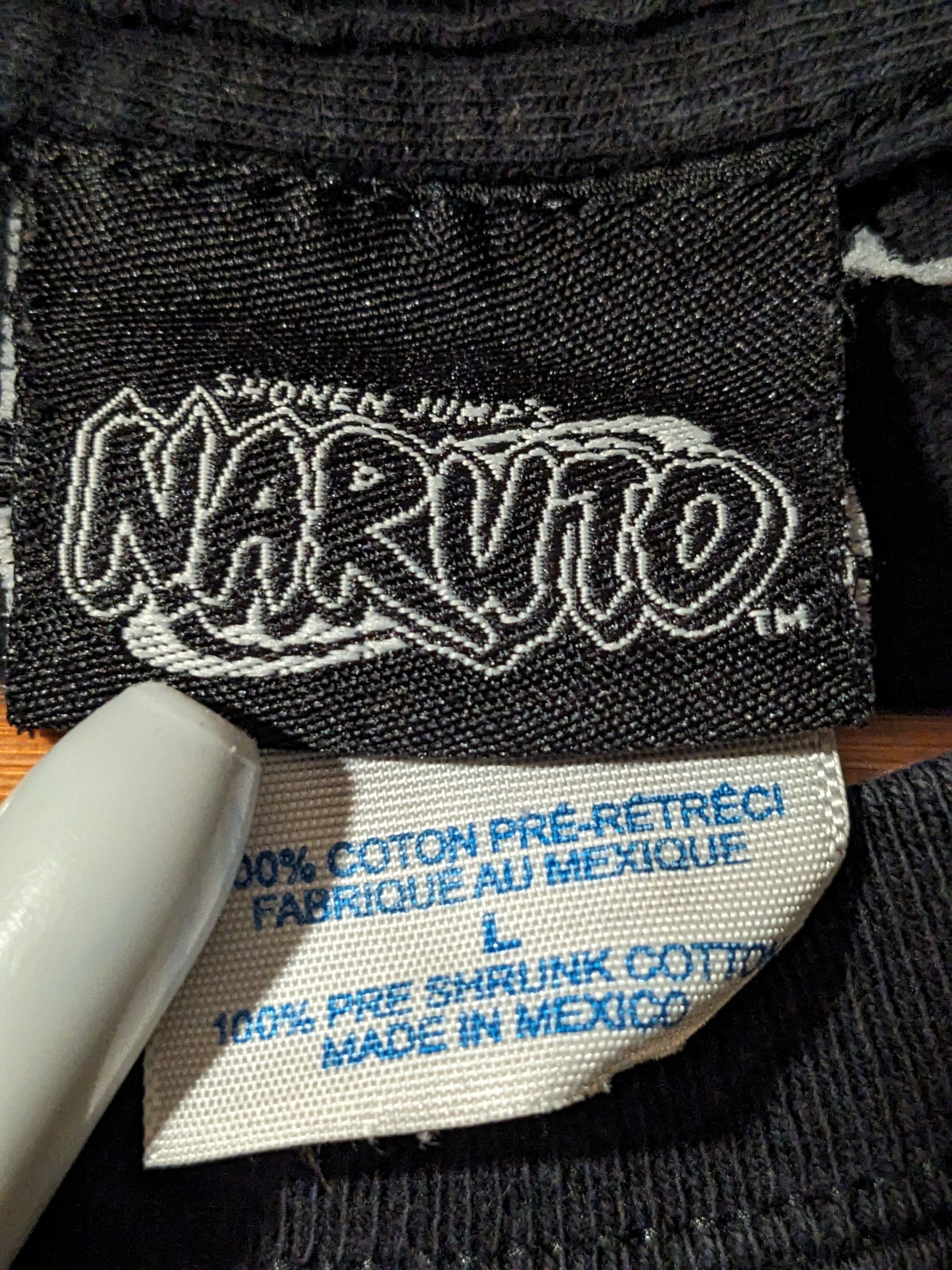Cartoon Network × Vintage Vintage 2002 Naruto Anime Chibi Black Large T-Shirt Size US L / EU 52-54 / 3 - 3 Thumbnail