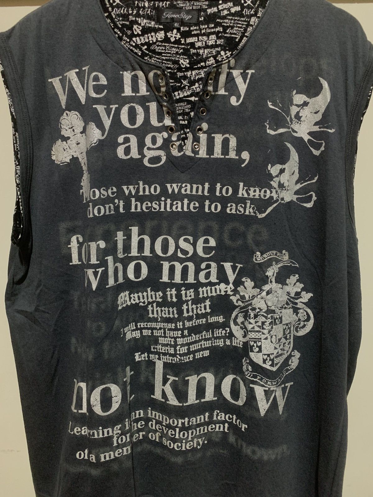Hysteric Glamour × Mastermind Japan Japanese Time Step Undercover Style Double Layer Tank Top Size US XL / EU 56 / 4 - 7 Thumbnail