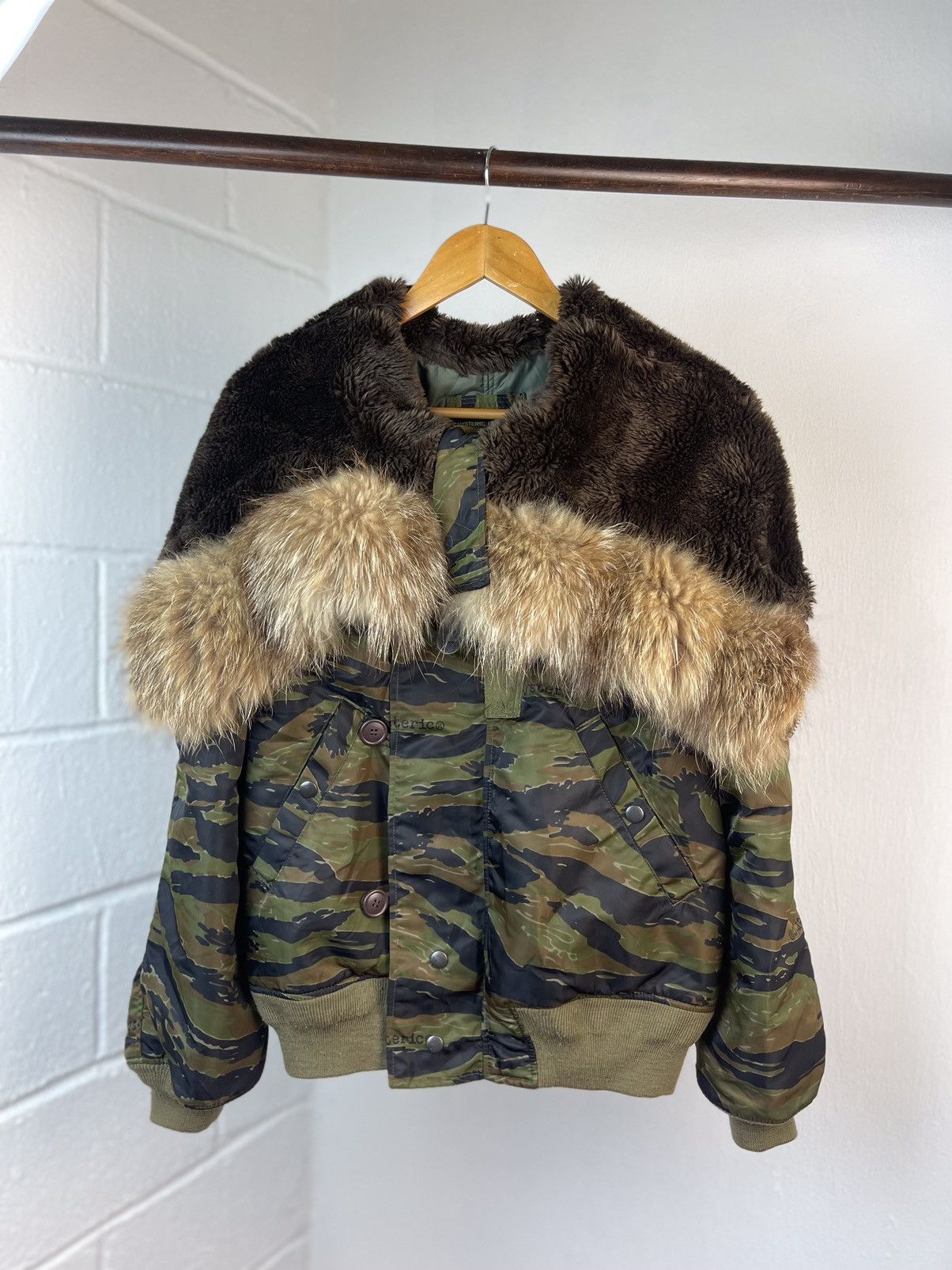 Hysteric Glamour Rare 90s Hysteric Glamour Alpha Ma-1 Raccon Fur Hooded Size US L / EU 52-54 / 3 - 1 Thumbnail